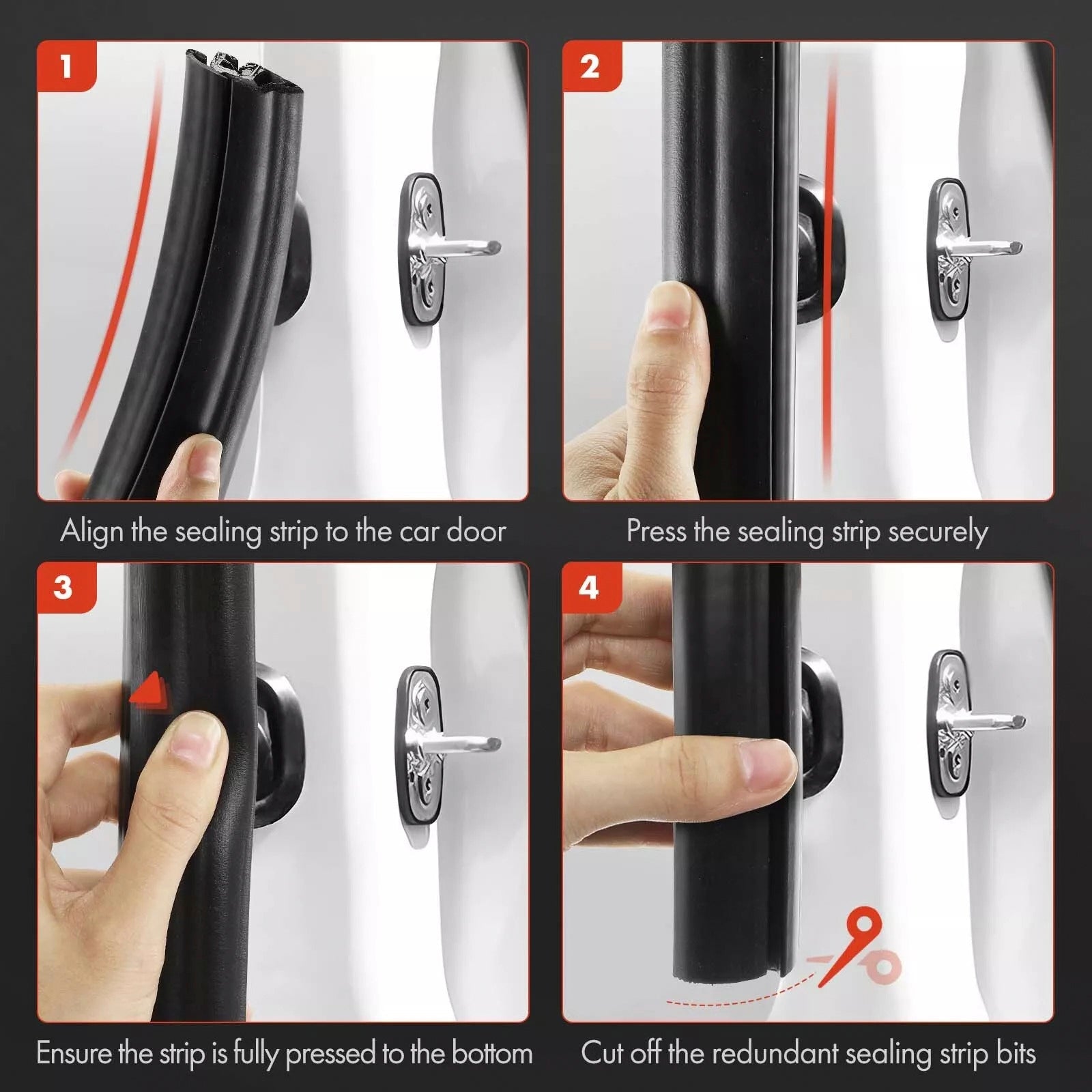 1996-1999 Chevrolet K1500 Front Left & Right 2x Front Door Weatherstrip Seal Kit 1AWSK00228 AM-35015073