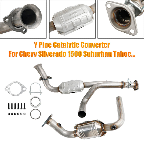 Y Pipe Catalytic Converter For Chevy Silverado 1500 Suburban Tahoe 2000-2006