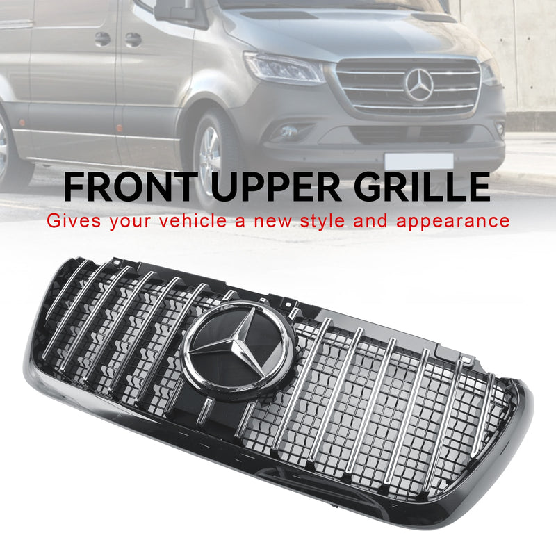 Front Bumper Grille Grill fit Mercedes Sprinter W907 W910 2018-2023 GT Style
