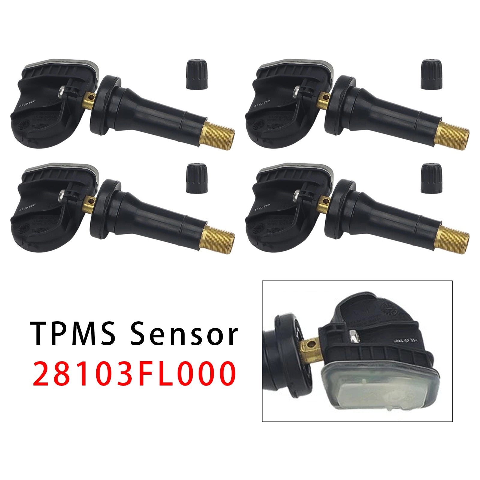 4X TPMS Tire Pressure Sensor For Subaru Impreza Outback Crosstrek 28103FL000
