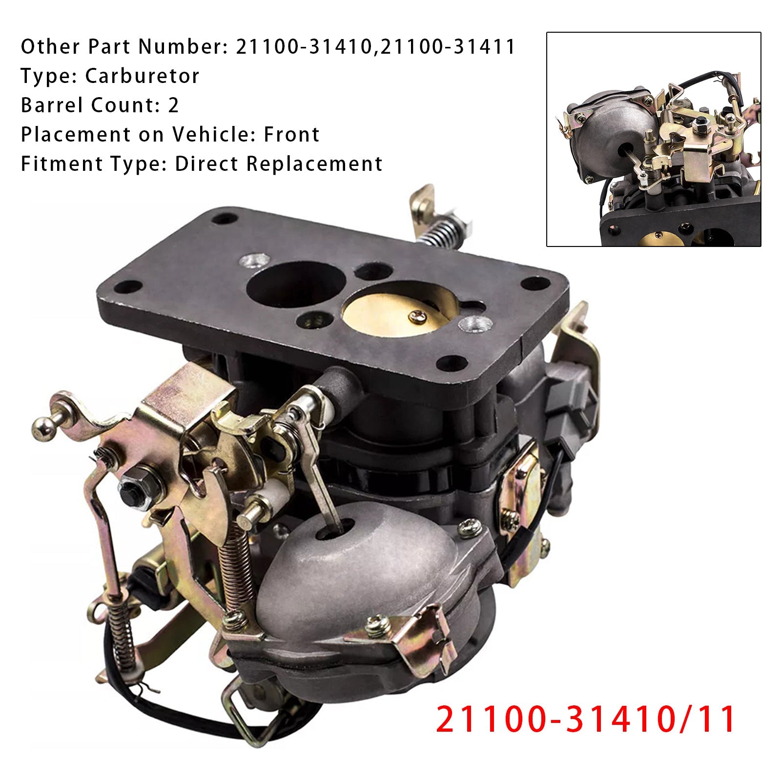 1971-1978 Toyota Toyoace RY10/12/14 Carburetor 21100-31410/11
