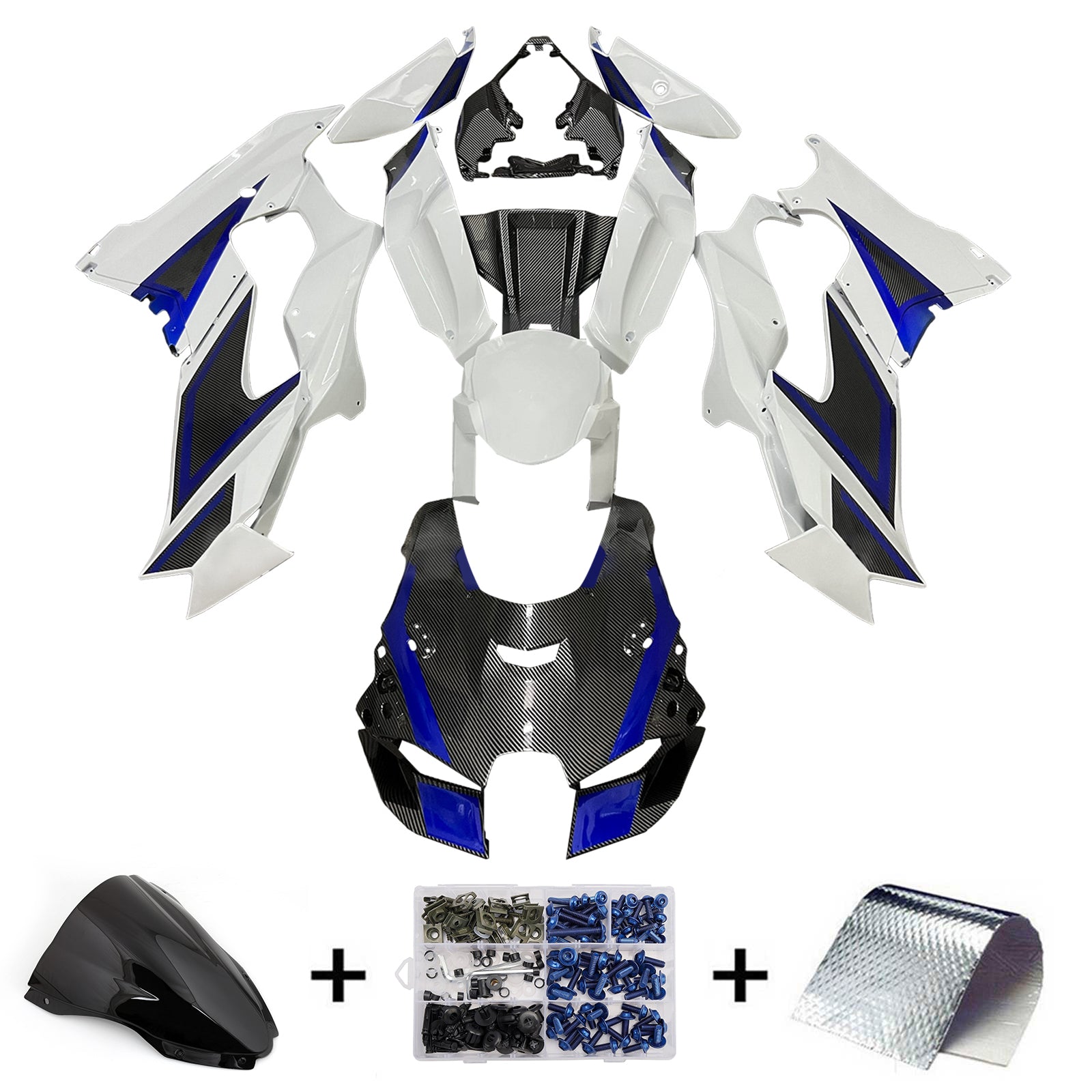 Injection Fairing Kit Bodywork ABS fit For Kawasaki ZX-10R ZX-10RR 2021-2025