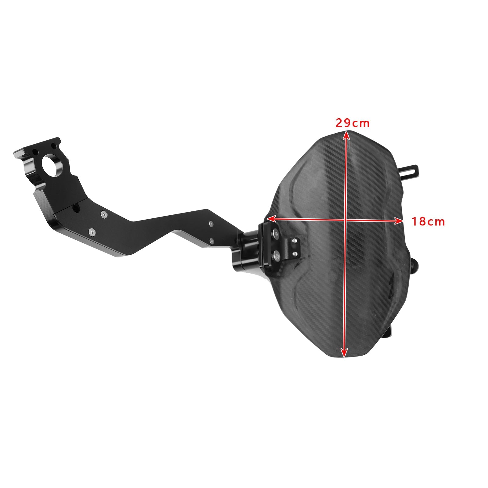 Real Carbon Fiber Rear Fender Bracket LED Fit For Honda CBR650R CB650R 2024-2025