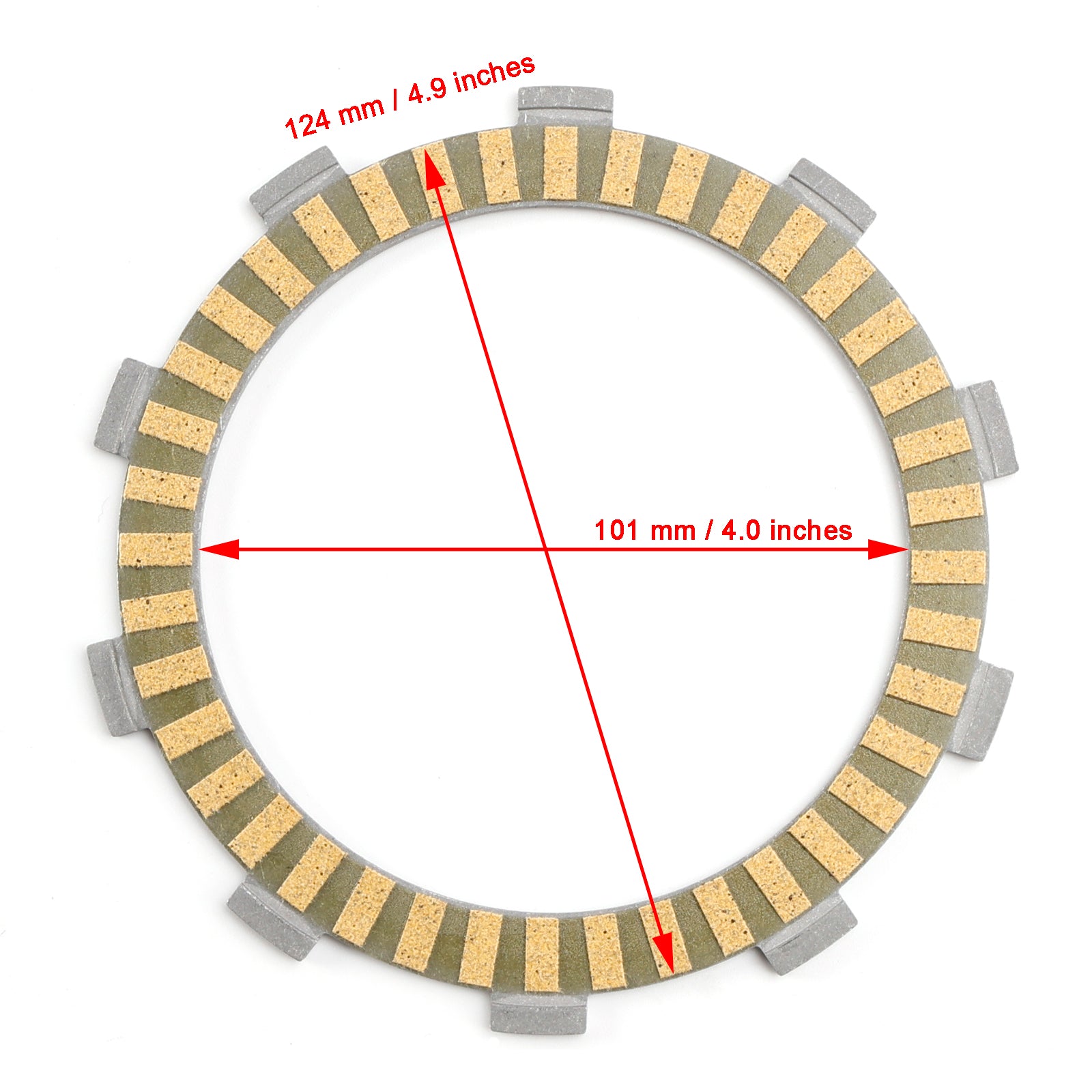 Clutch Friction Plate Kit for Husqvarna Norden 901 Expedition 2023-2024