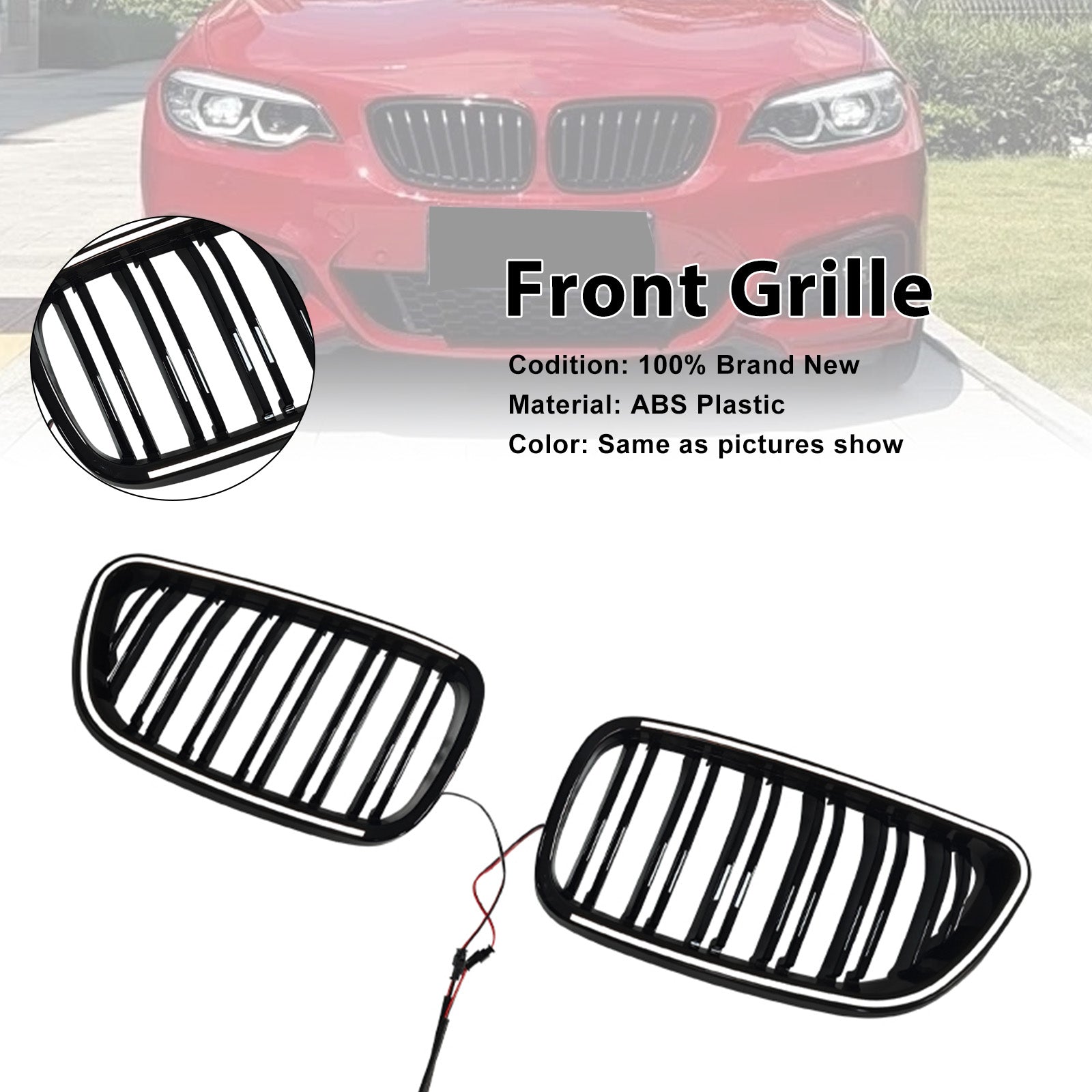 2014-2018 For BMW 2 Series F24 Front Kidney Grill Grille