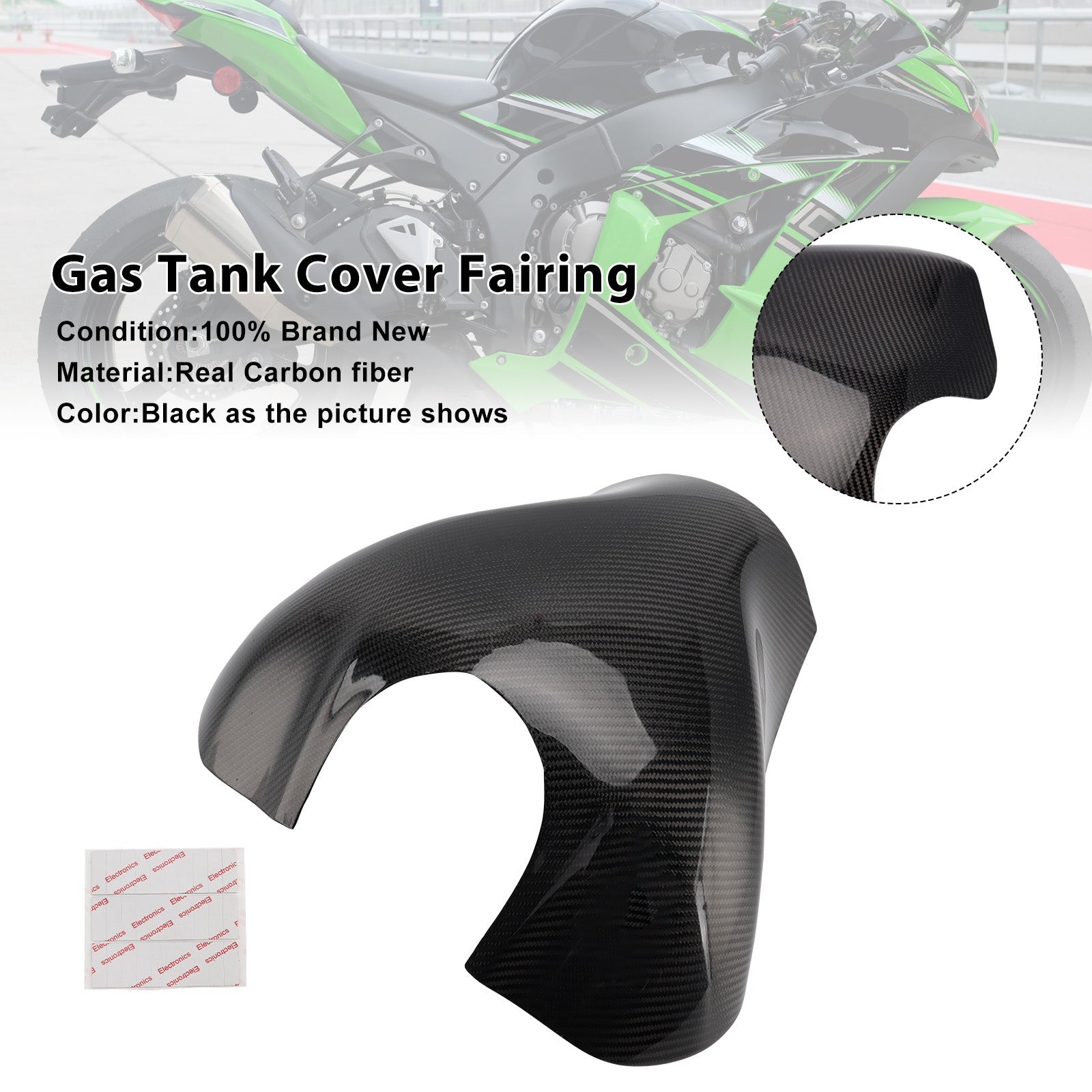 2011-2015 Kawasaki ZX-10R Real Carbon Fiber Tank Cover Fairing