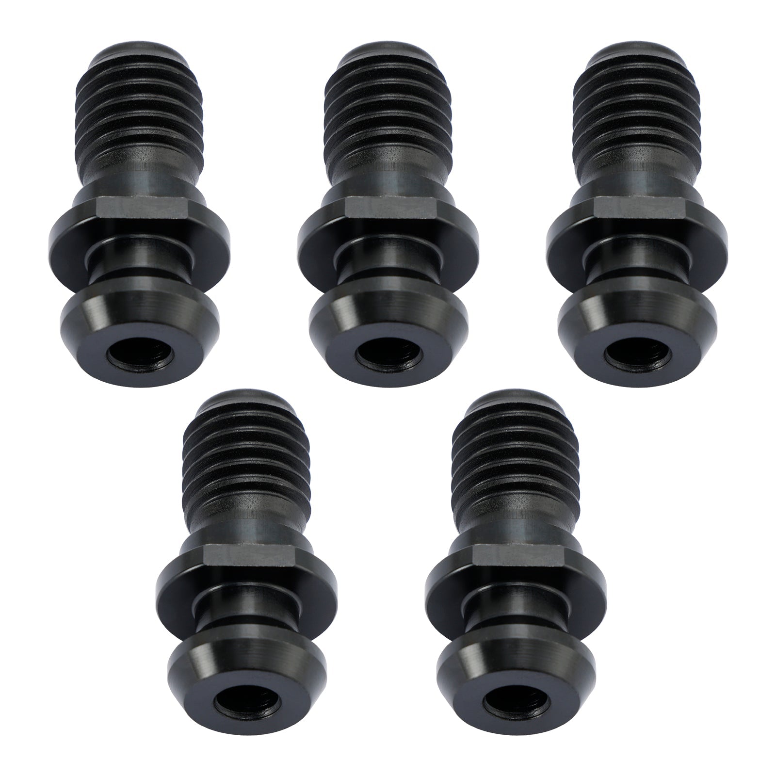 5 Pcs CAT40 45° 0.740" Pull Stud Retention Knob Fits Mazak Fadal CNC Black