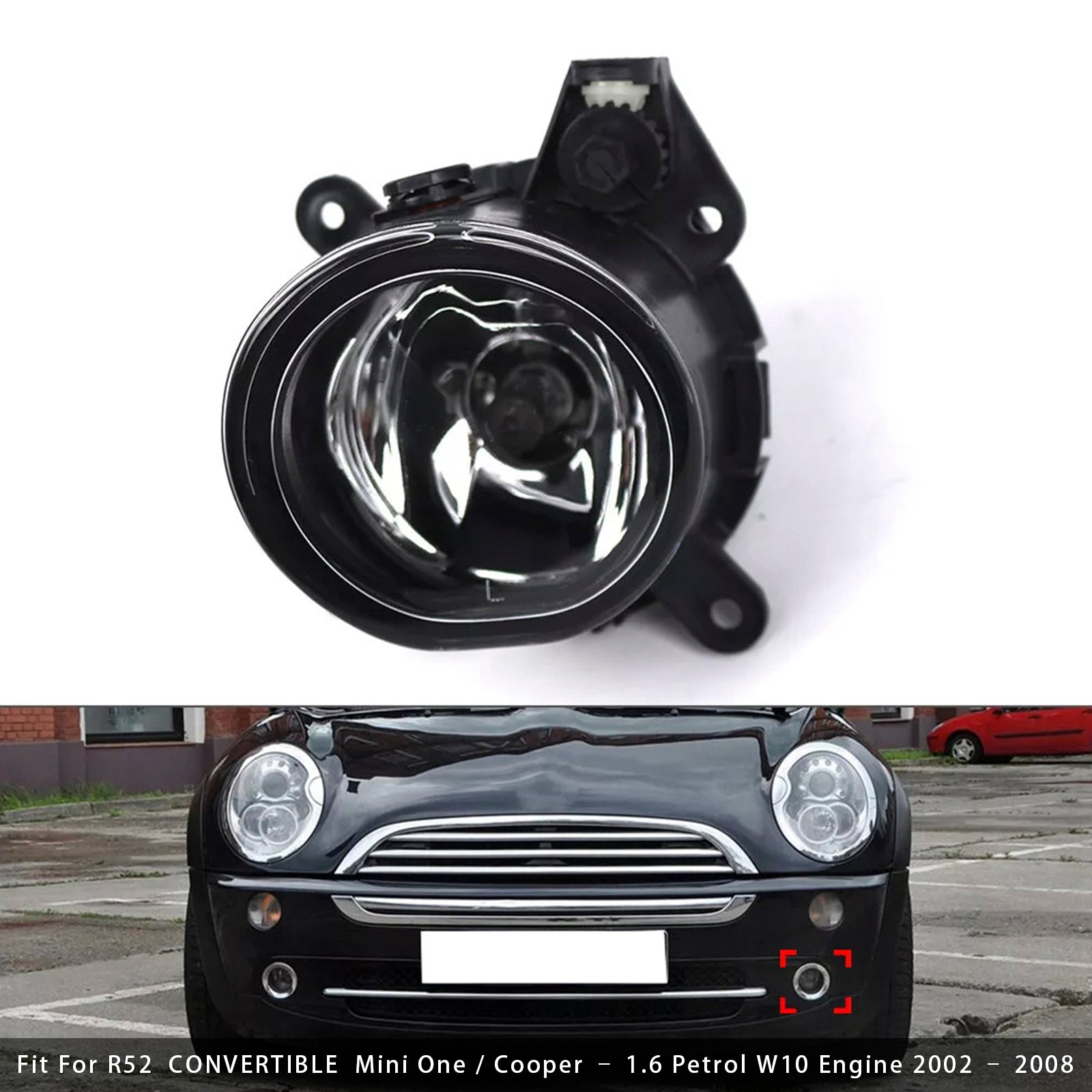1 Pcs Front Bumper Left Fog Light For Mini Cooper One R50 R52 R53 63176925049