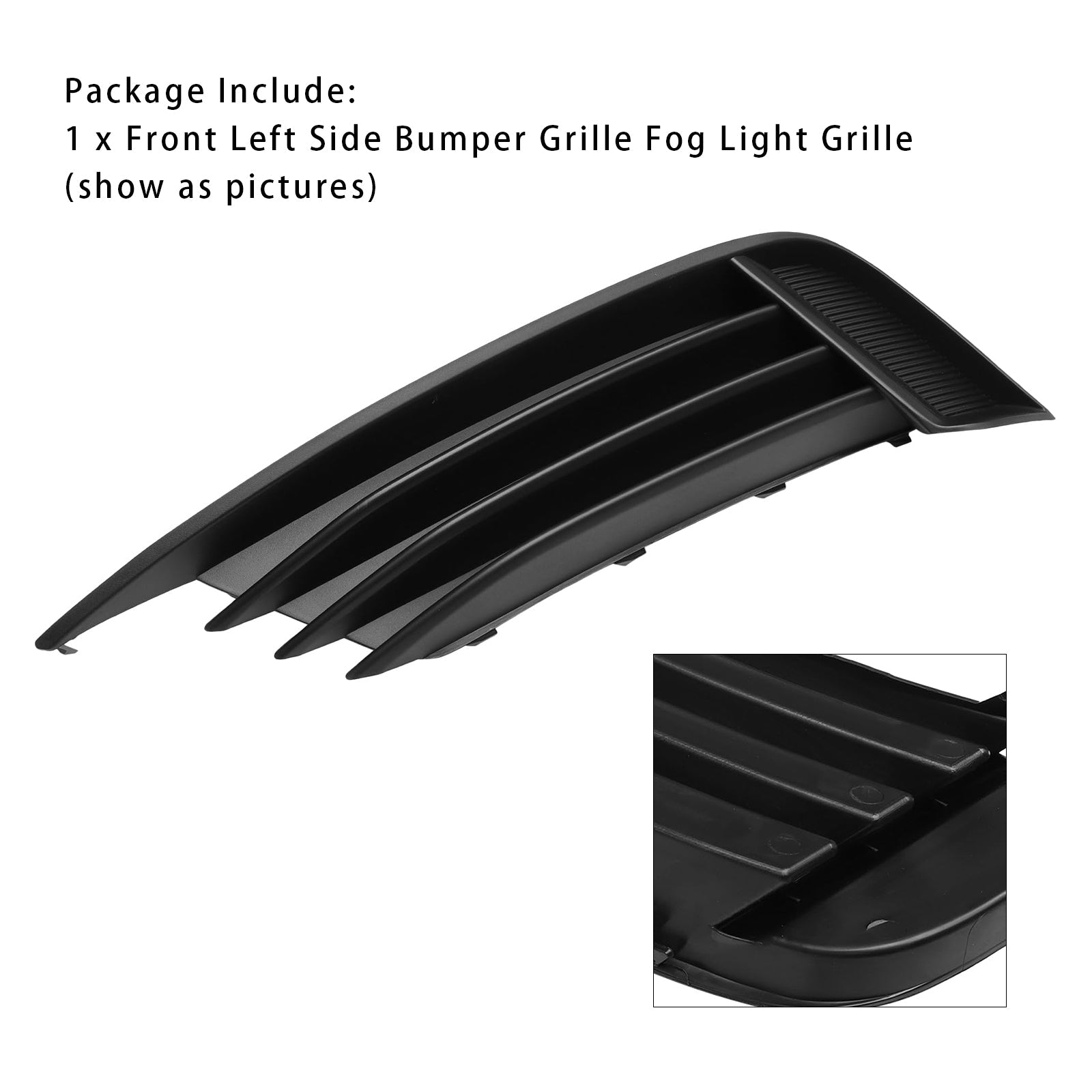 2013-2017 Audi A3 S3 Fog Light Grille Left Side 8V5807681