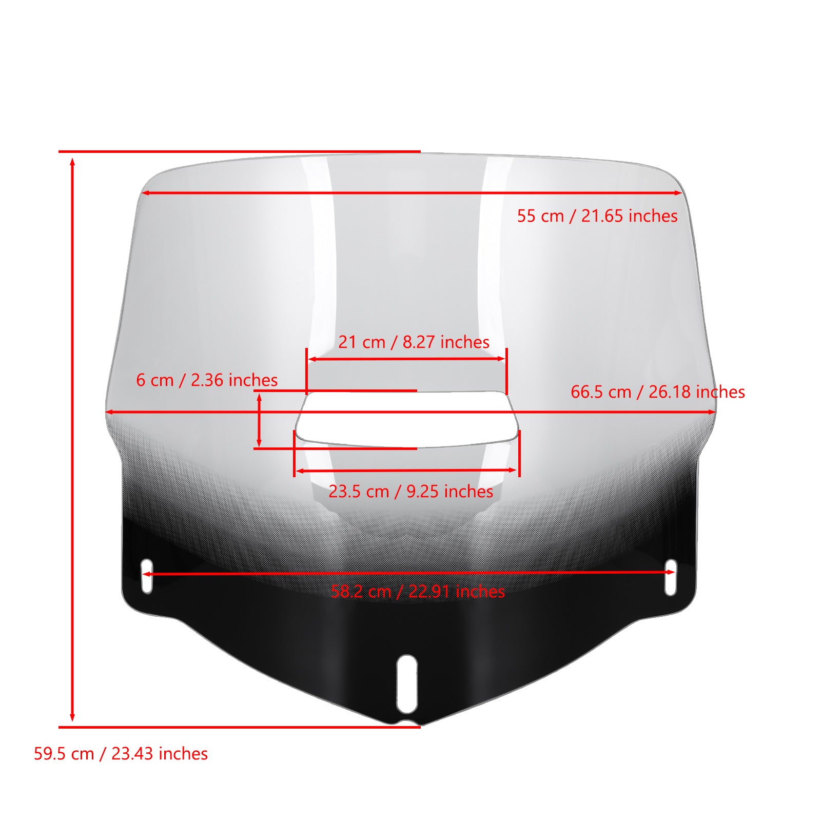 Windscreen Windshield With Vented for HONDA Goldwing 1800 GL1800 2001-2017