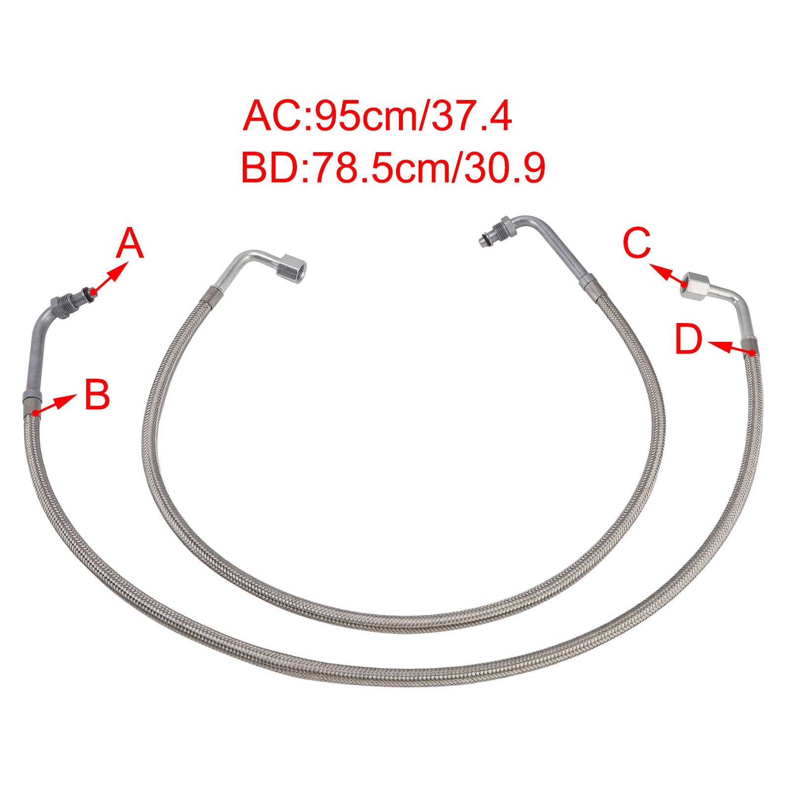 Pair Oil Cooler Lines Oil Hose 2204030 For Polaris Magnum Trail Boss 330 03-08