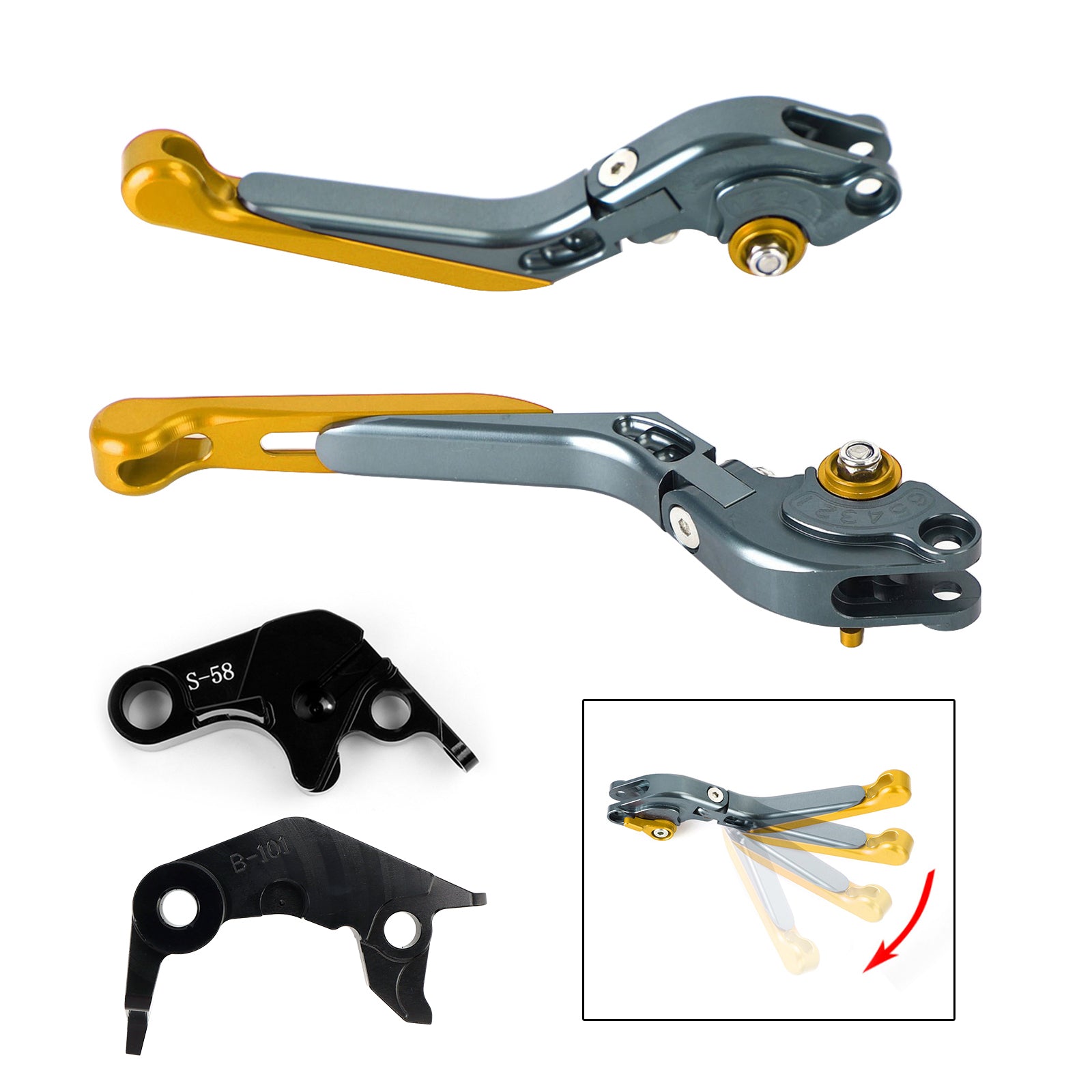 Adjustable Clutch Brake Lever fit for YAMAHA YZF R7 MT-10/SP FZ-10/SP 2022-23