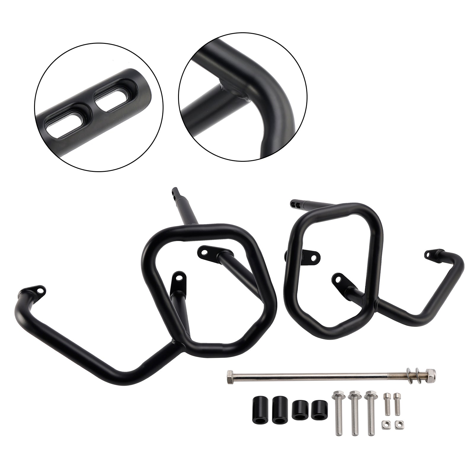 Engine Guard Frame Anti-Crash Bumper= Black For Speed Scrambler 400 X 2024-2025