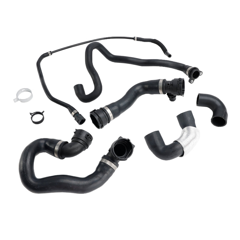 BMW 335i xDrive 2009-2010 6PCS Radiator Coolant Water Hose Pipe Kit W1939C 17128634285 11537598234 17127600131