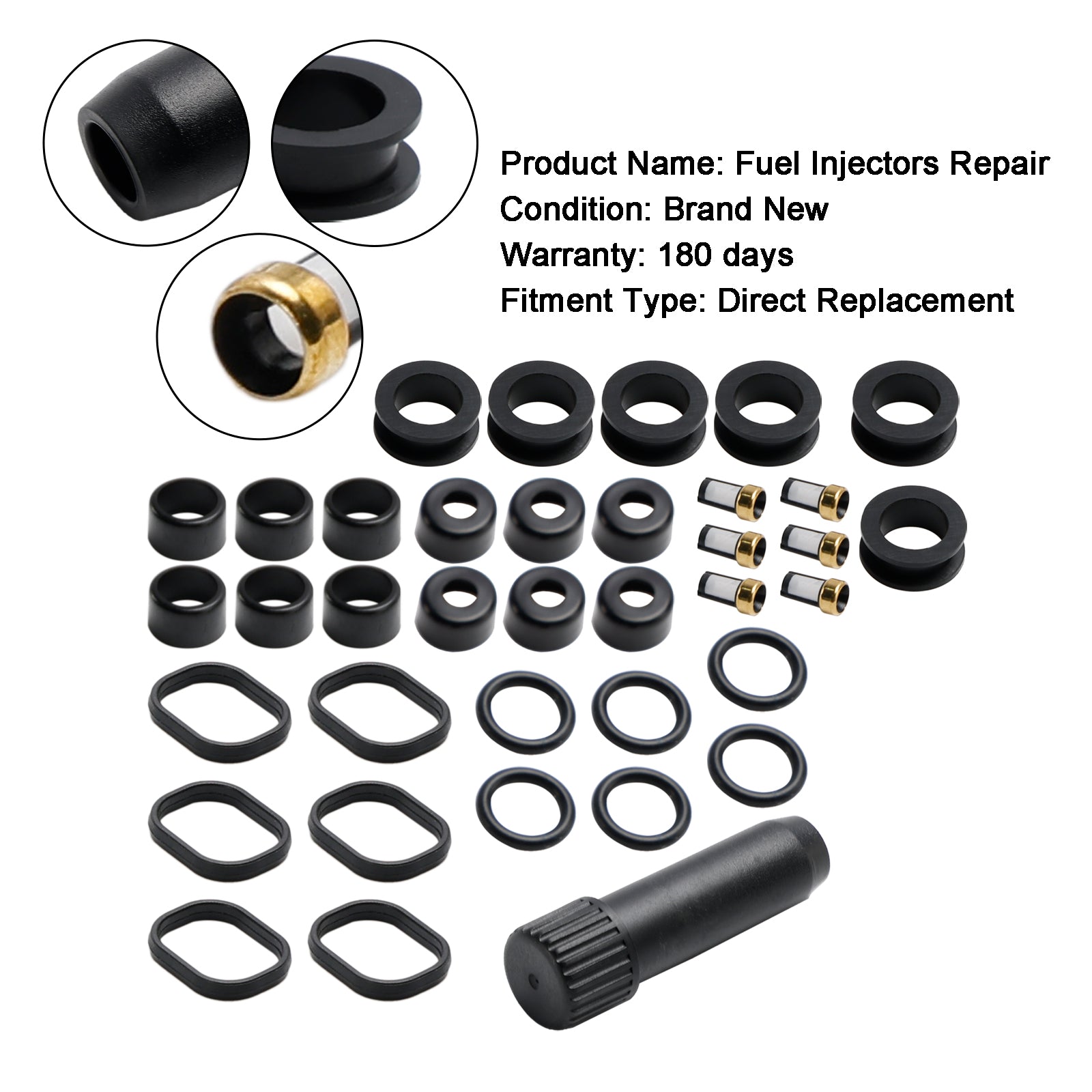 Fuel Injector Repair Seal Kit 23250-20030 Fit Lexus ES300 ES330 RX330 RX400H