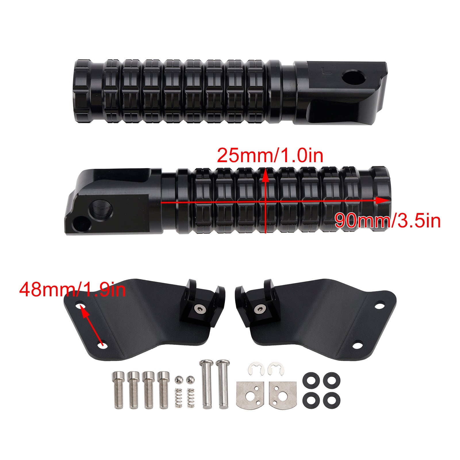 Rear Footrests Foot Peg fit for Honda CT125 Hunter Cub Trail 125 21-24 JA55/JA65