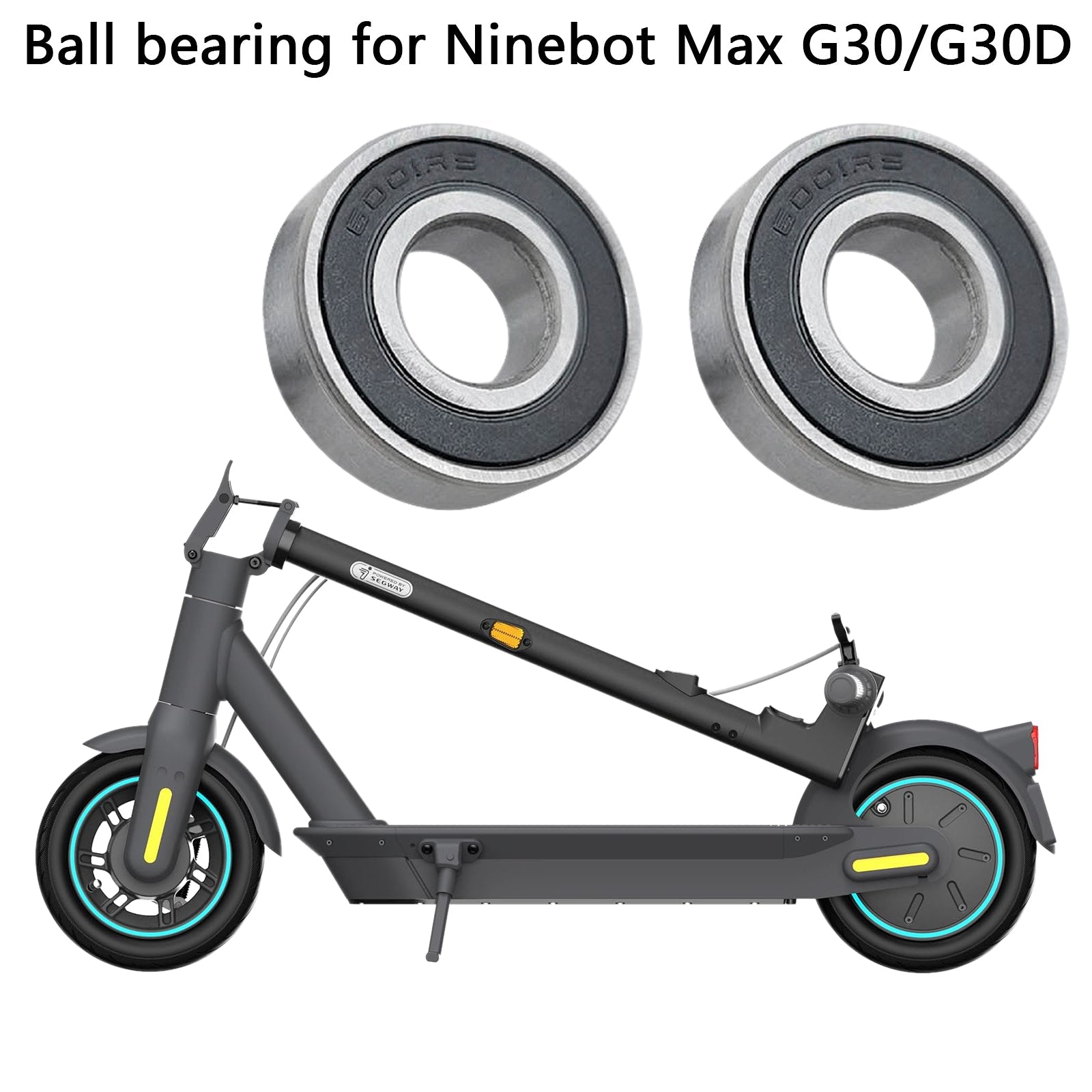 2pcs Electric Scooter Front Wheel ball Bearings For Ninebot MAX G30 G30D