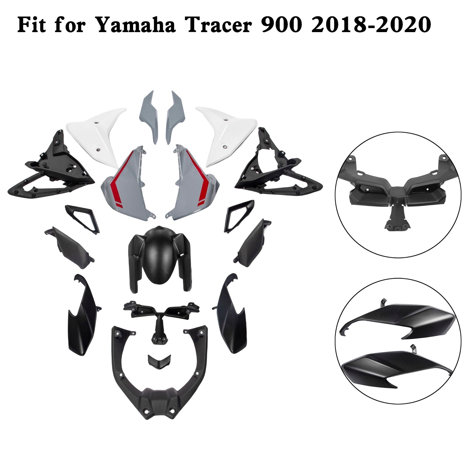 Yamaha Tracer 900 Tracer 900 GT 2018-2020 ABS Plastic Bodywork Fairing Kit