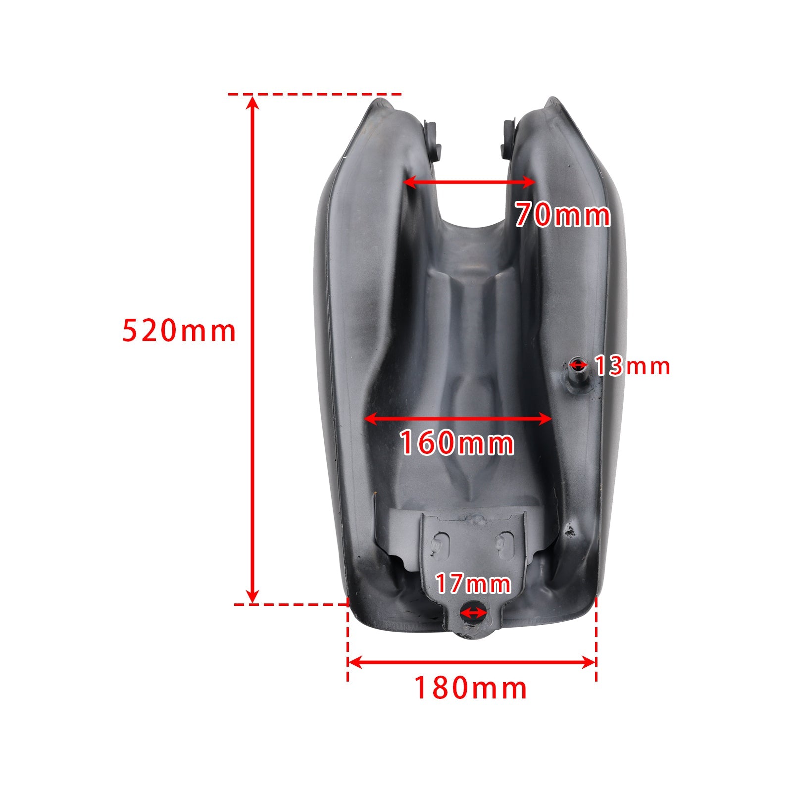 Cafe Racer Petrol Fuel Gas Tank 9L / 2.4 Gal For Honda CG 125 - Matte Black