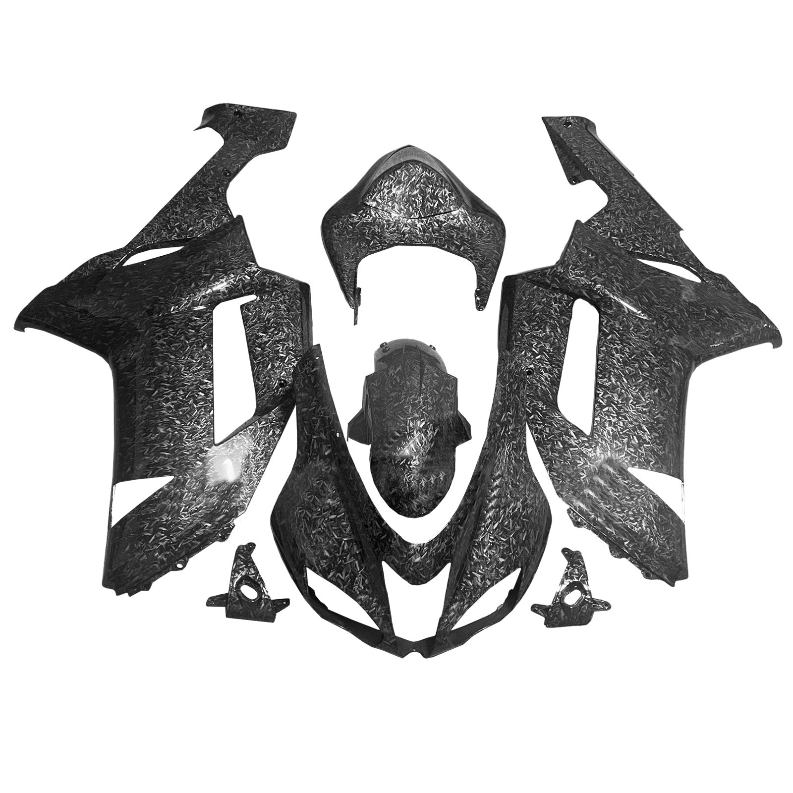 Injection Fairing Kit Bodywork Plastic ABS fit For Kawasaki ZX6R 636 2007-2008