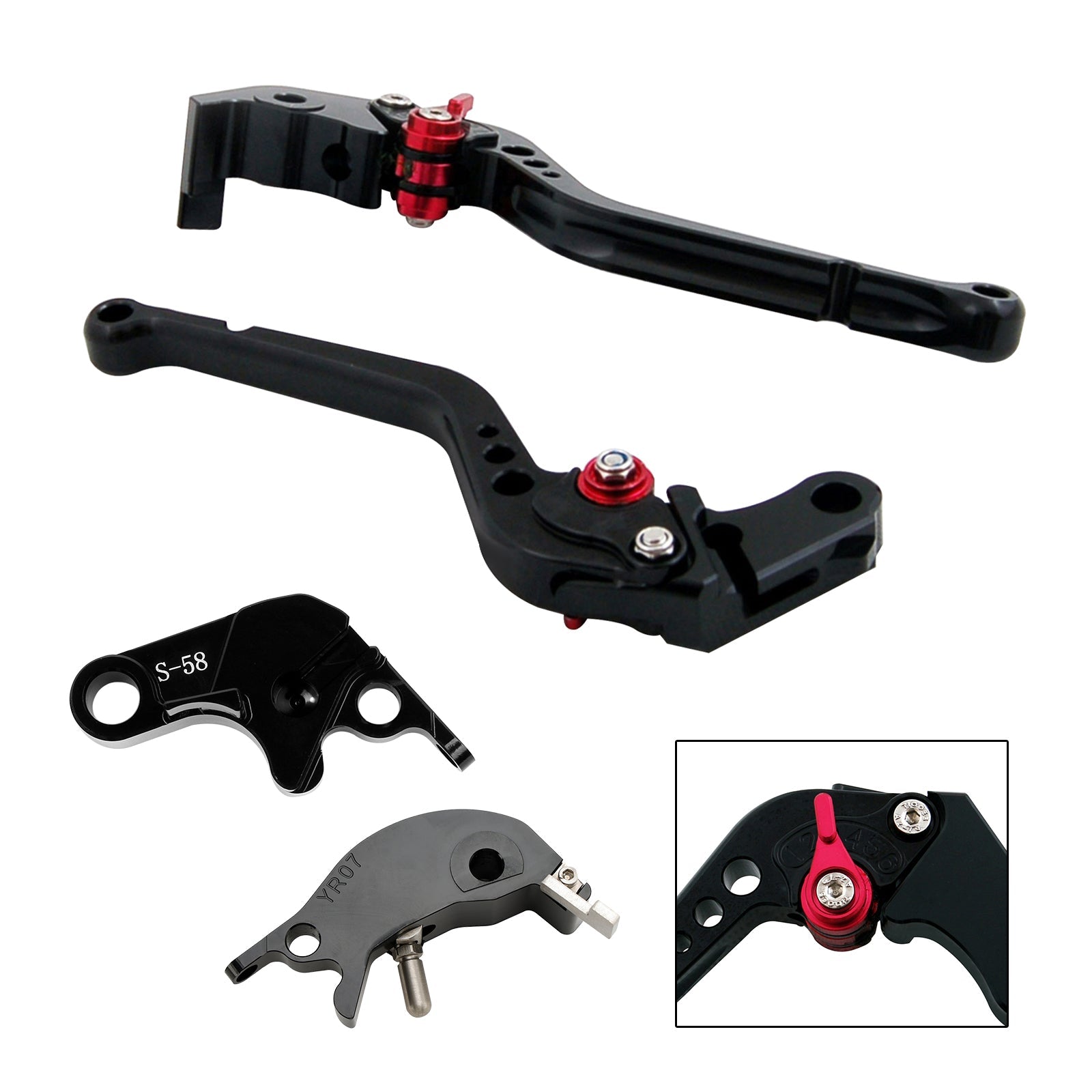 Long Clutch Brake Lever fit for YAMAHA YZF R7 MT-10/SP FZ-10/SP 2022-23