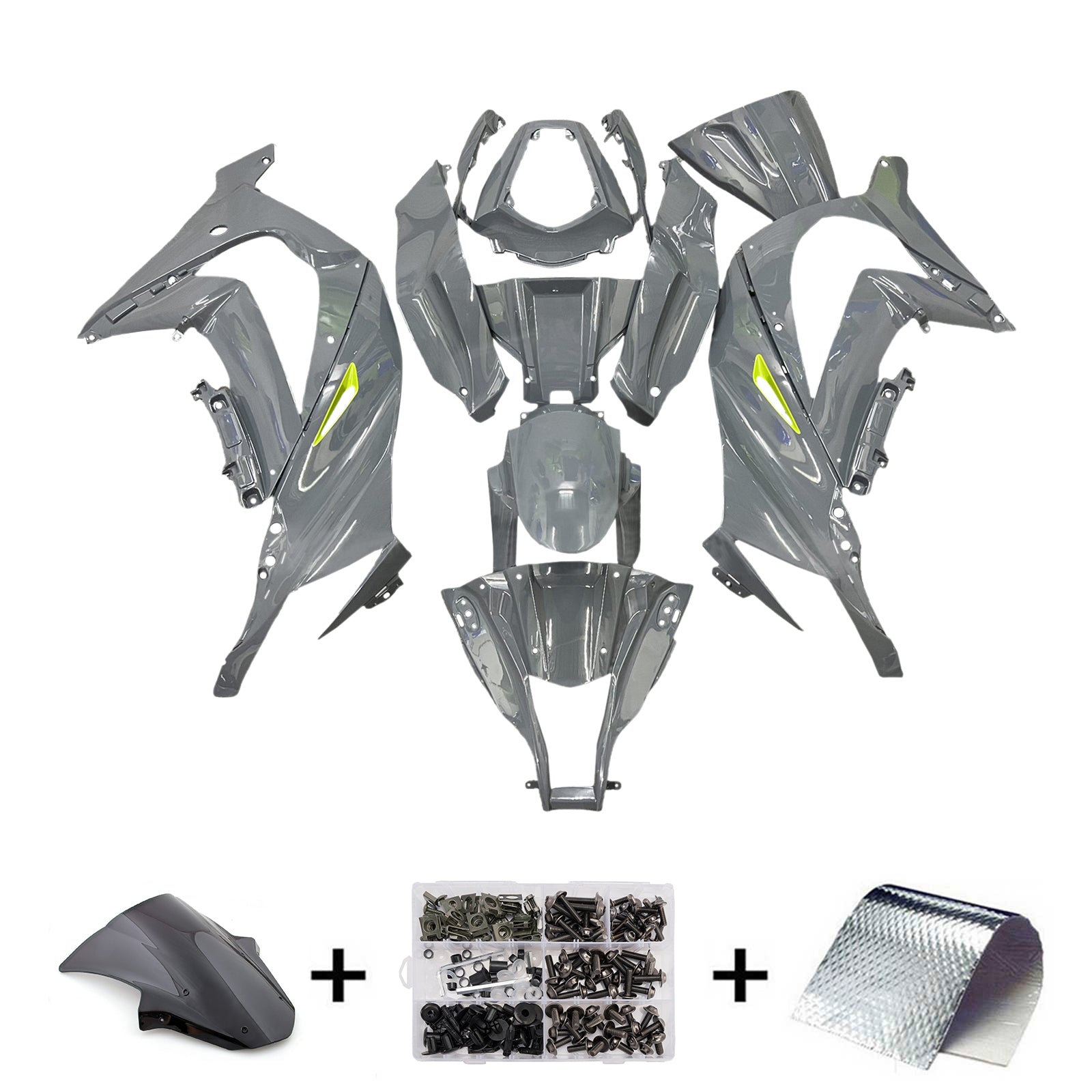 Injection Fairing Kit Bodywork Plastic ABS fit For Kawasaki ZX10R 2011-2015