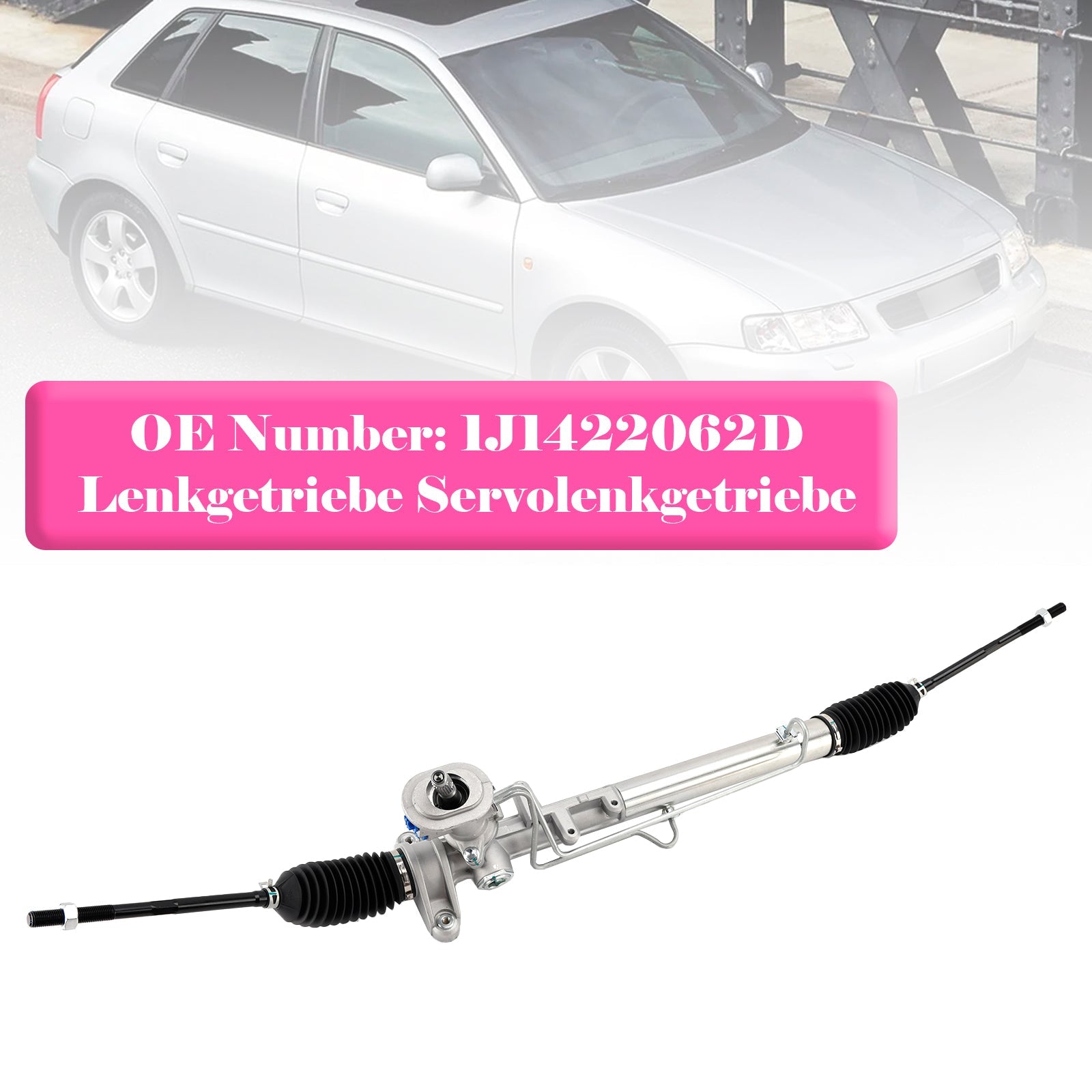 Power Steering Rack and Pinion 1J1422062D for Audi A3 8L1 VW Golf IV Bora Skoda