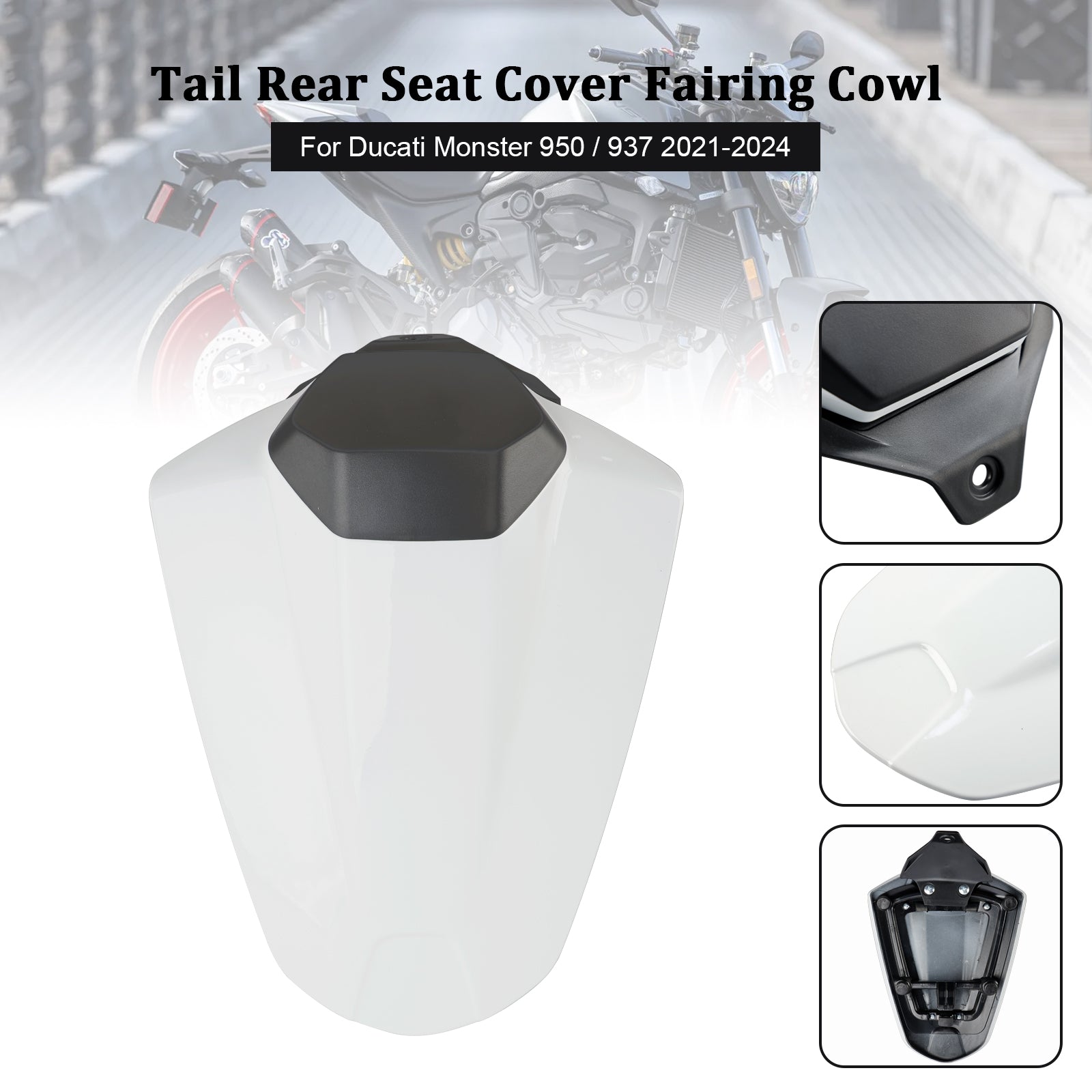 Tail Rear Seat Cover Fairing Cowl For Ducati Monster 950 937 2021-2024