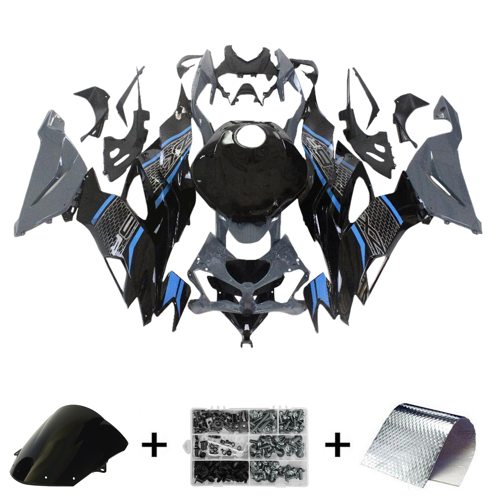 Kawasaki ZX6R 2019-2023 Fairing Kit Bodywork Plastic ABS