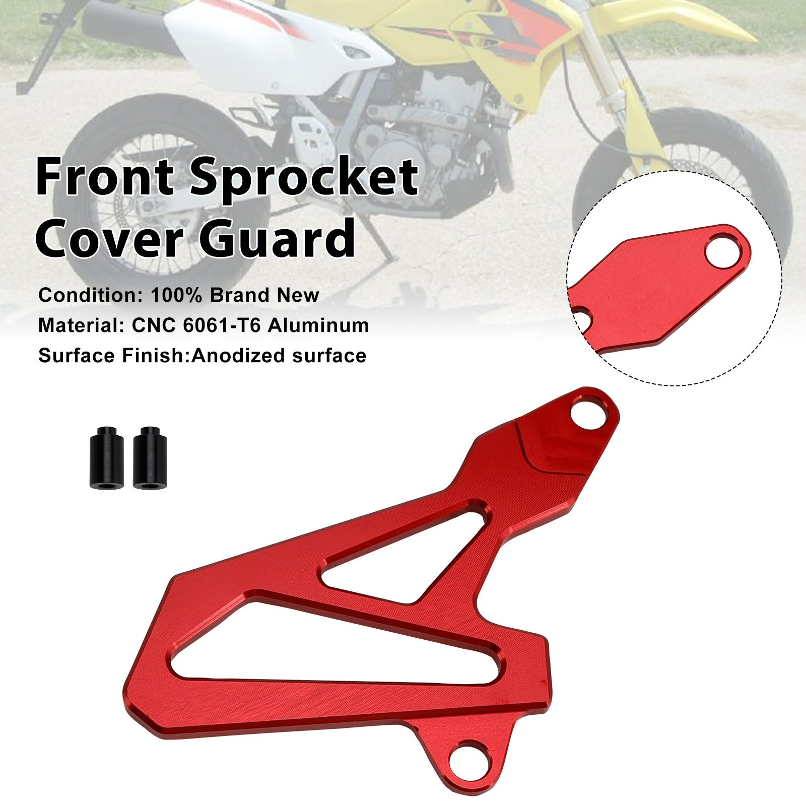 Front Sprocket Cover Guard For Suzuki DR-Z400SM 2000-2024 DRZ400/S/E