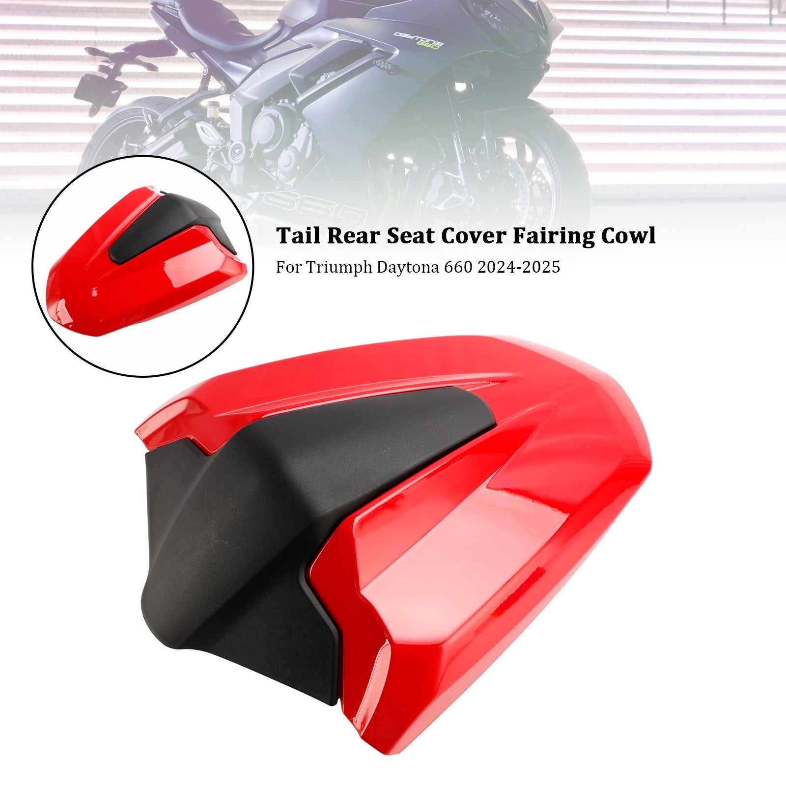 Tail Rear Seat Cover Fairing Cowl For Daytona 660 2024-2025