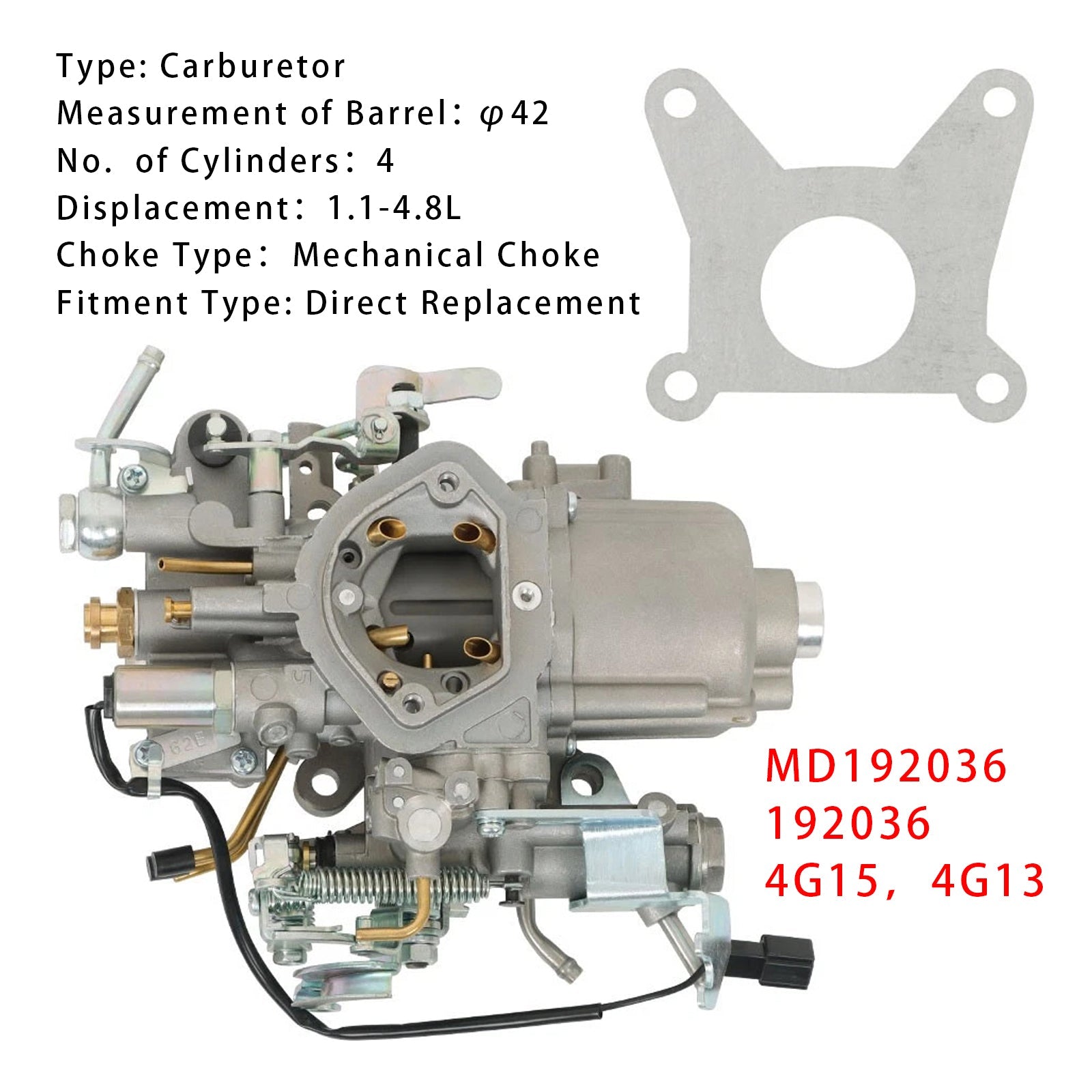 PEUGEOT 404/504 Carburetor Carb MD192036 4G13 4G15