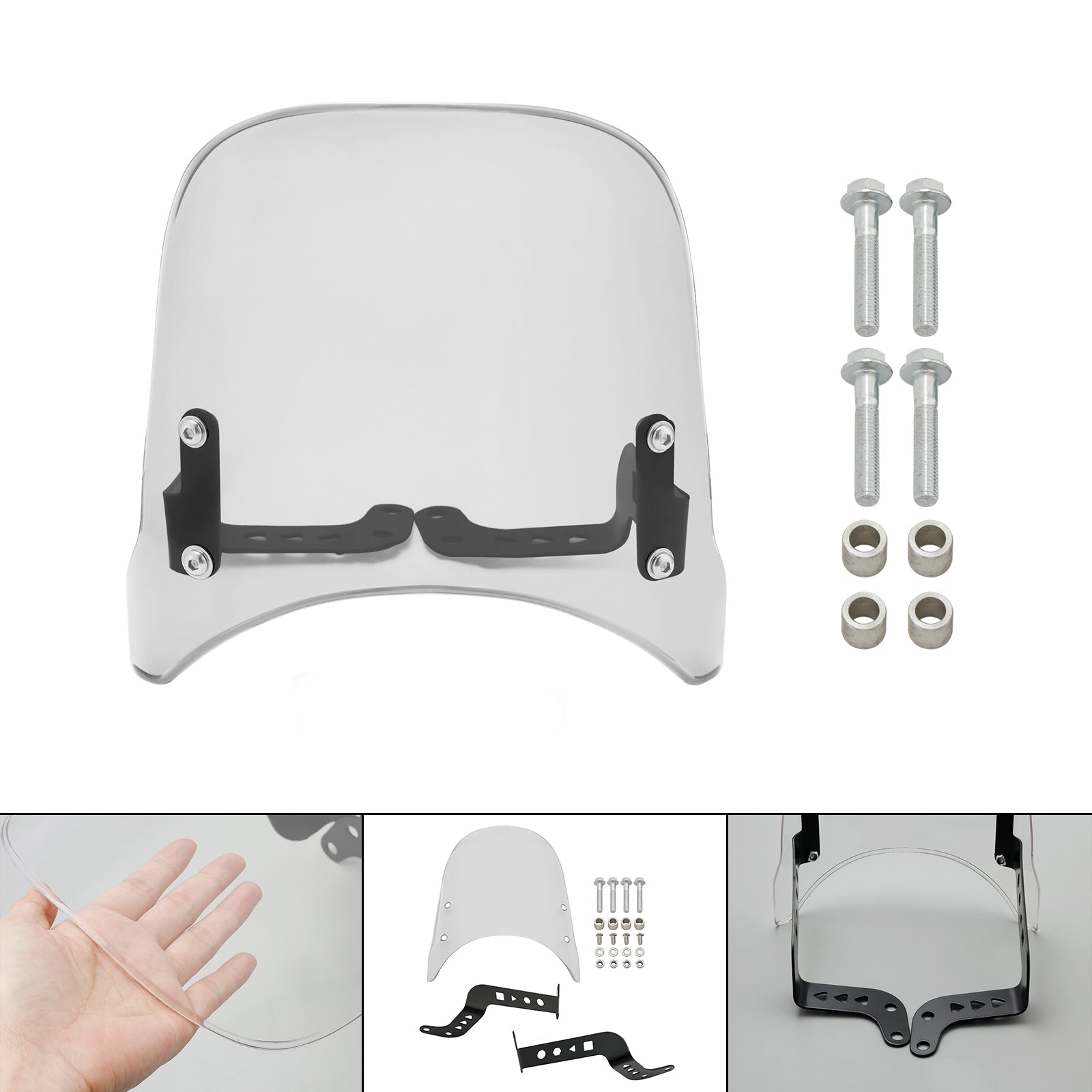 ABS Motorcycle Windshield WindScreen fit for HONDA CB400X/CB500X 2019-2024