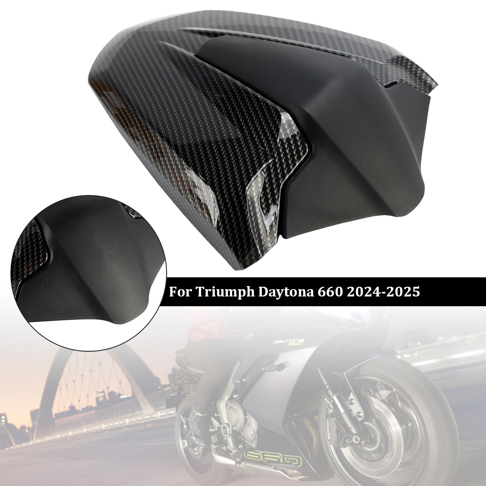 Tail Rear Seat Cover Fairing Cowl For Trident 800 Daytona 660 2024-2026