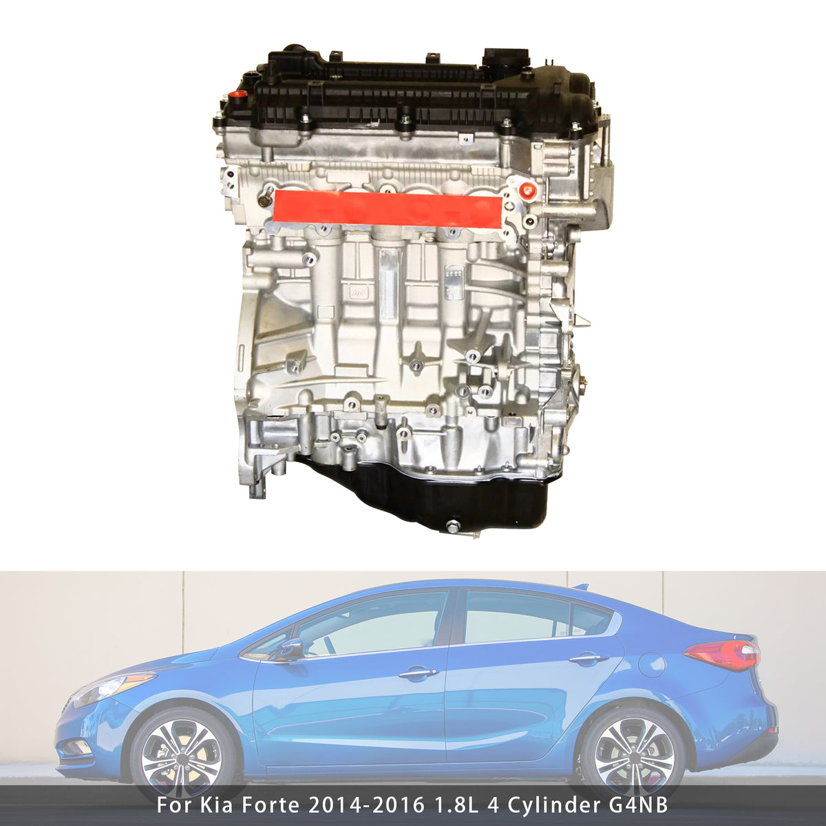 Brand New Engine Motor 1.8L 4 Cylinder G4NB Nu MPI For Kia Forte 2014-2016