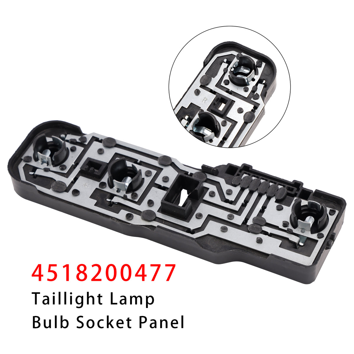 Right Taillight Lamp Bulb Socket Panel 4518200477 For Smart Fortwo 2008-2016