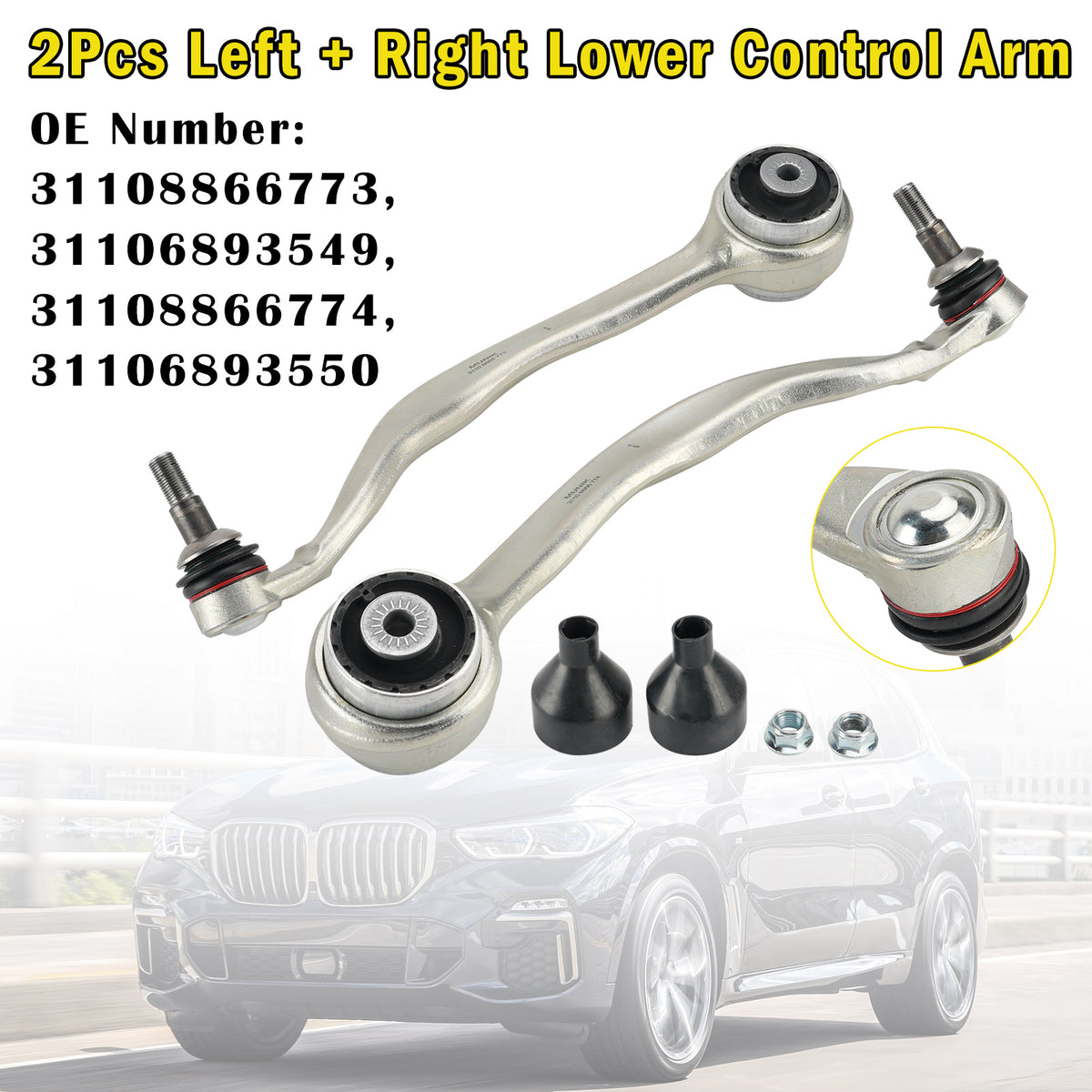 2019-2024 BMW X5 G05 X6 G06 X7 G07 2Pcs Left + Right Lower Control Arm