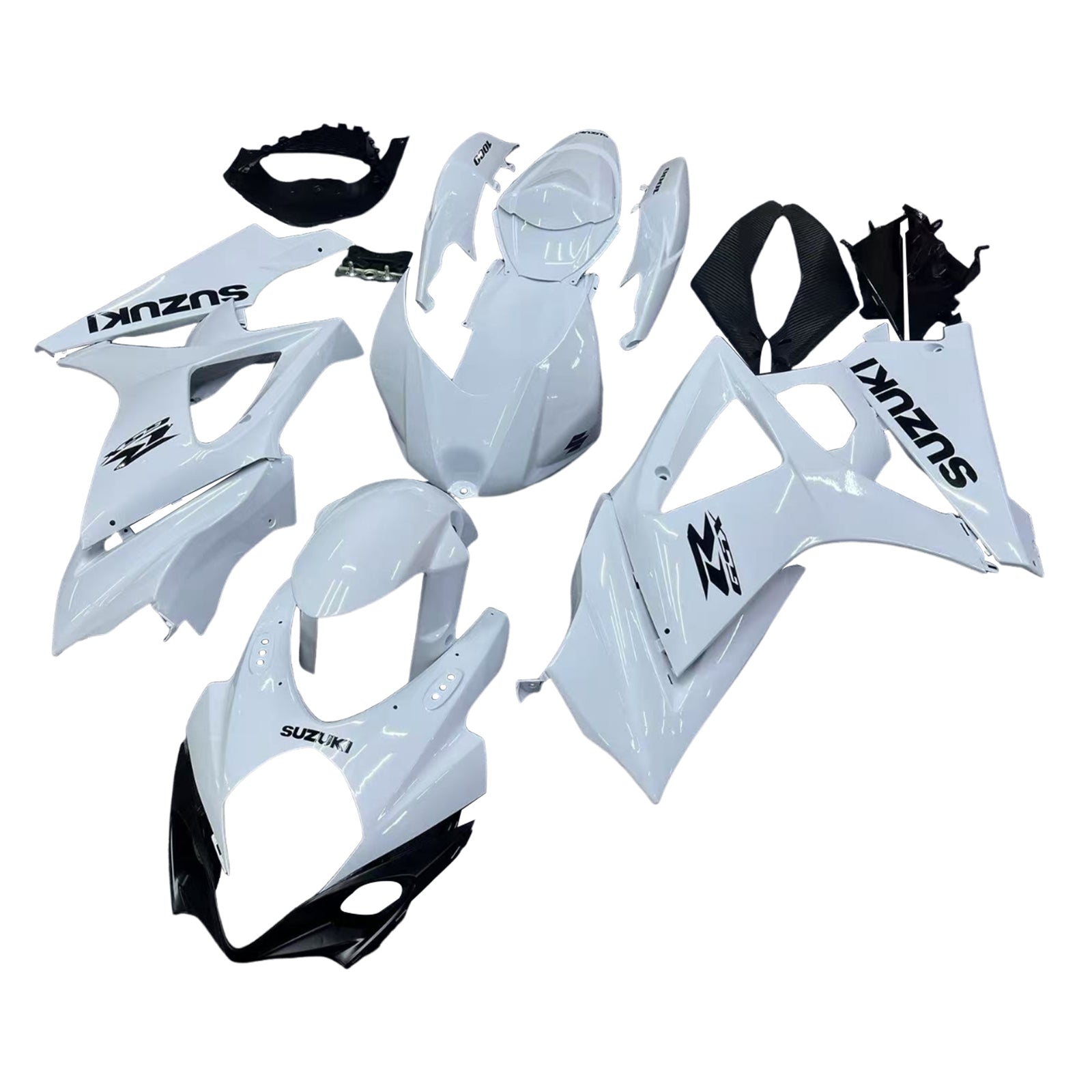 Fairings 2007-2008 Suzuki GSXR 1000 White GSXR  Generic