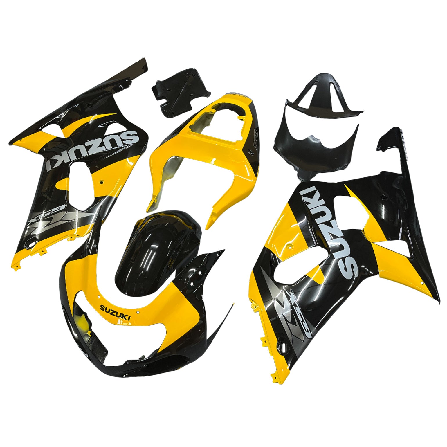 Fairings 2001-2003 Suzuki GSXR 750 Black & Yellow GSXR  Generic