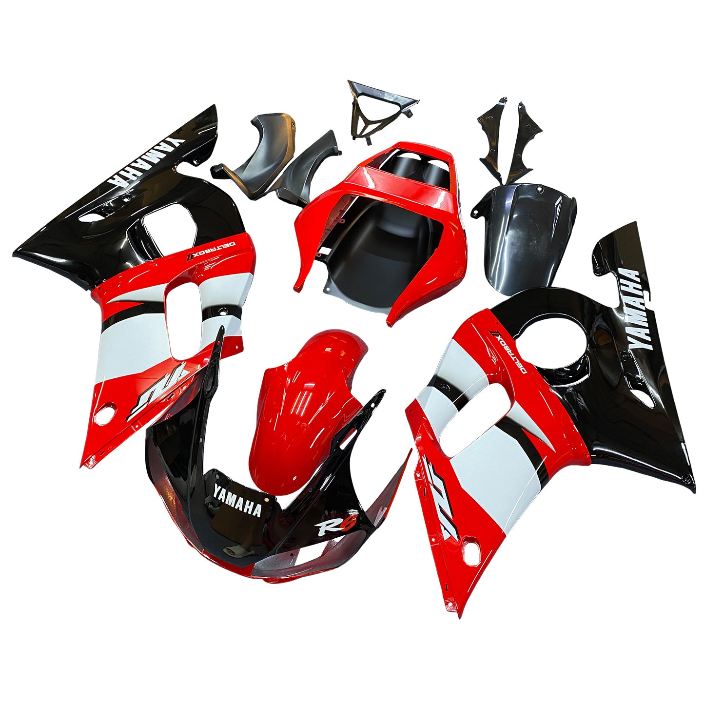 Fairings 1998-2002 Yamaha YZF-R6 Red Black R6  Generic