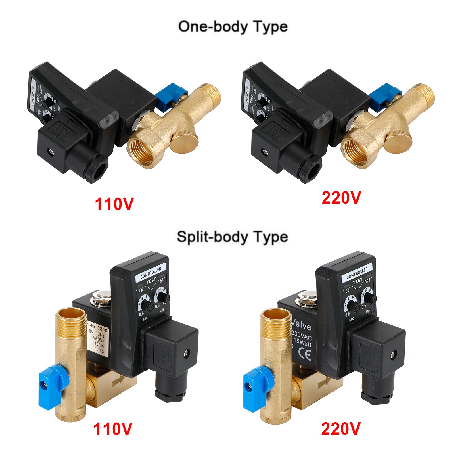 1/2" Automatic Electronic Timed Air Compressor Condensate Auto Drain Valve