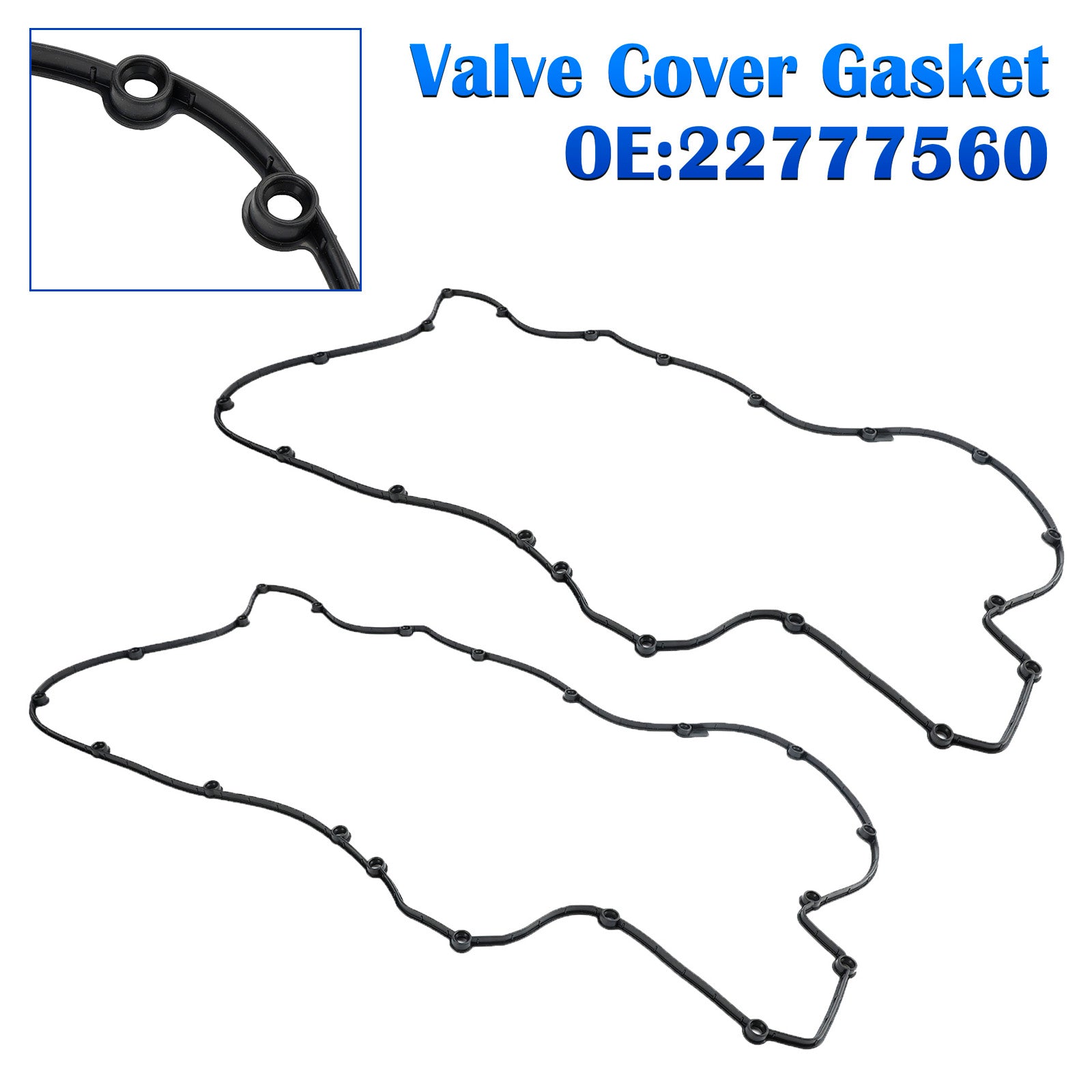 Set of 2 Valve Cover Gaskets 22777560 Fit for Volvo D13 Truck