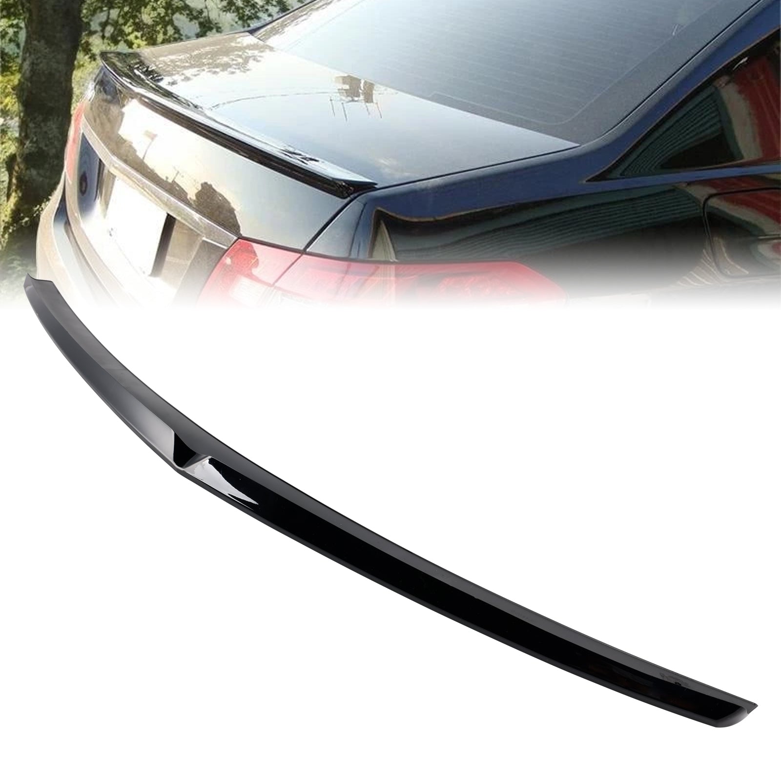 2008-2016 Mercedes-Benz E-Class W212 Gloss Black Rear Boot Spoiler