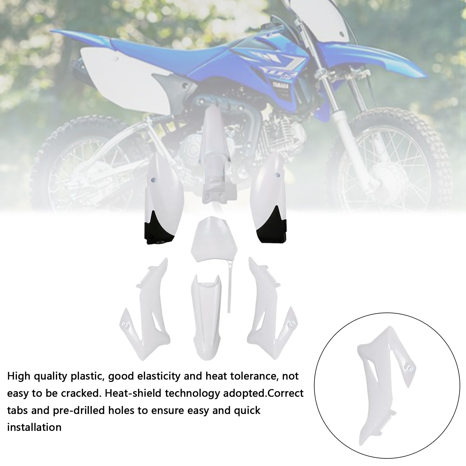Yamaha TTR110 DIRT BIKE Body Plastic Kit Fender Fairing
