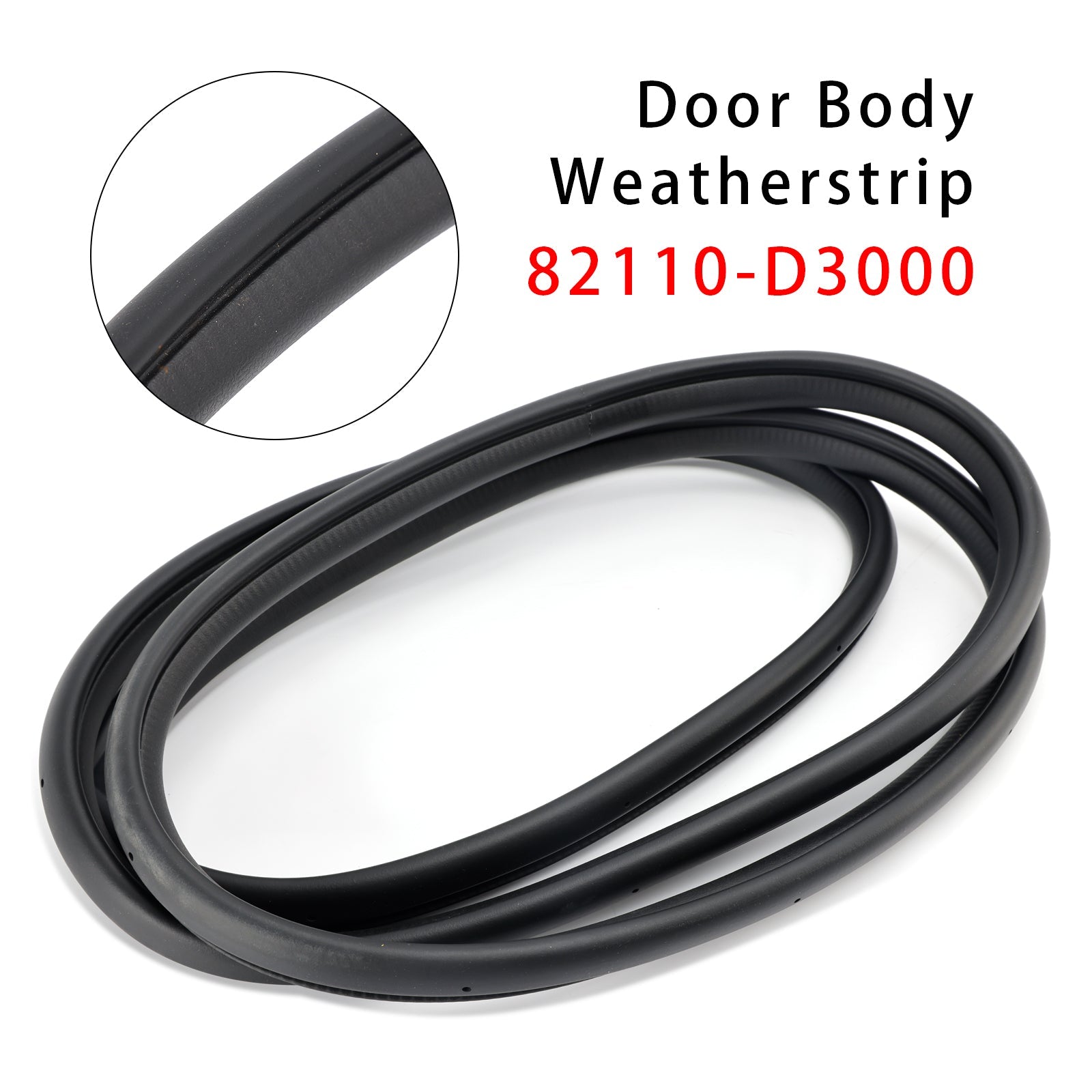 Front Left Door Body Side Weatherstrip 82110-D3000 For Hyundai Tucson 2016-2021
