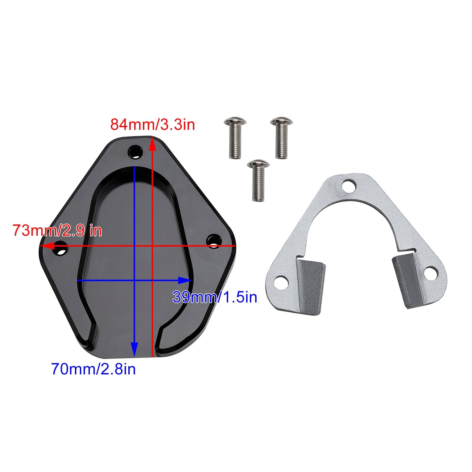 Kickstand Enlarge Plate Pad fit for Tiger 850 Sport 2021+