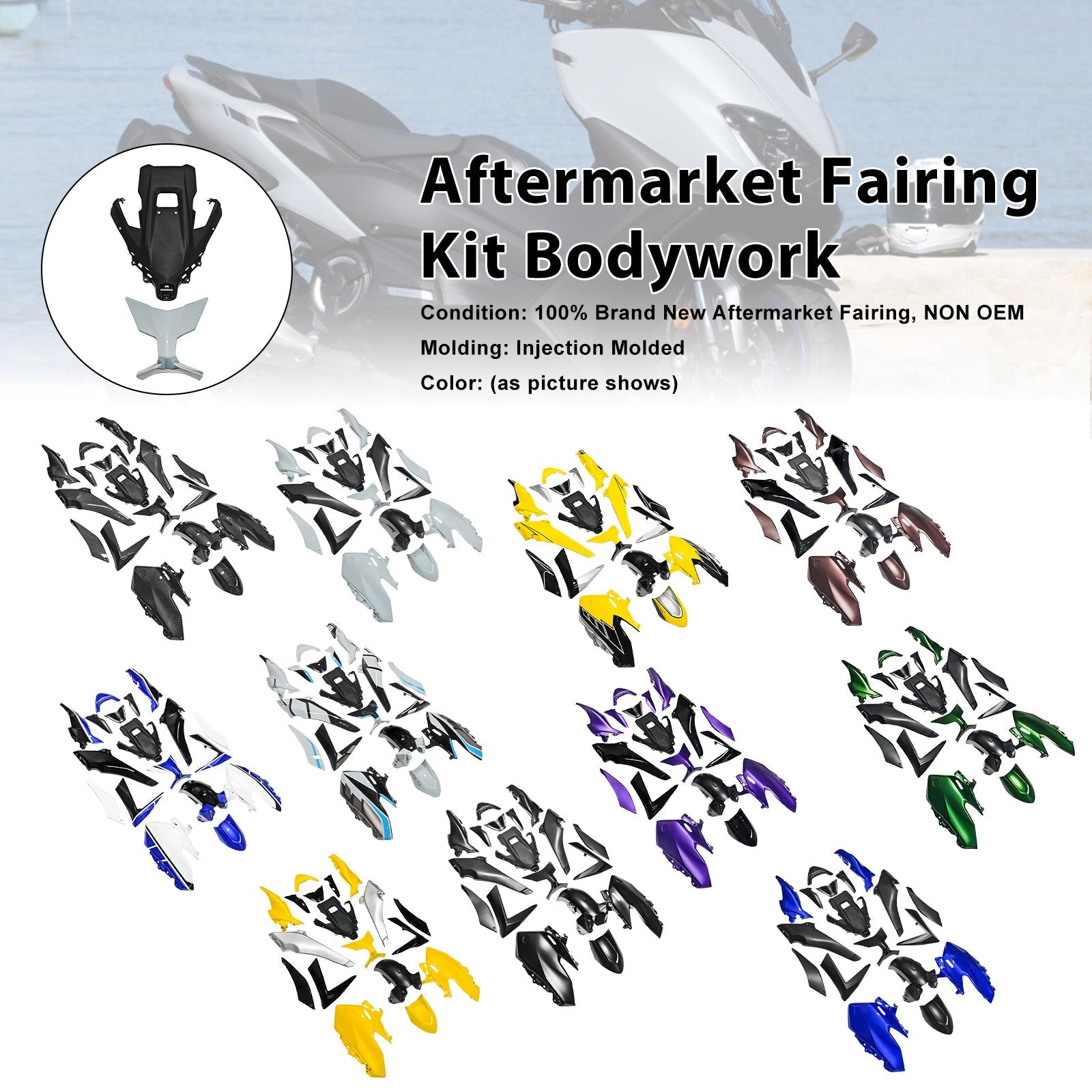2025-2026 for Yamaha TMAX560 Injection Bodywork Fairing Kit