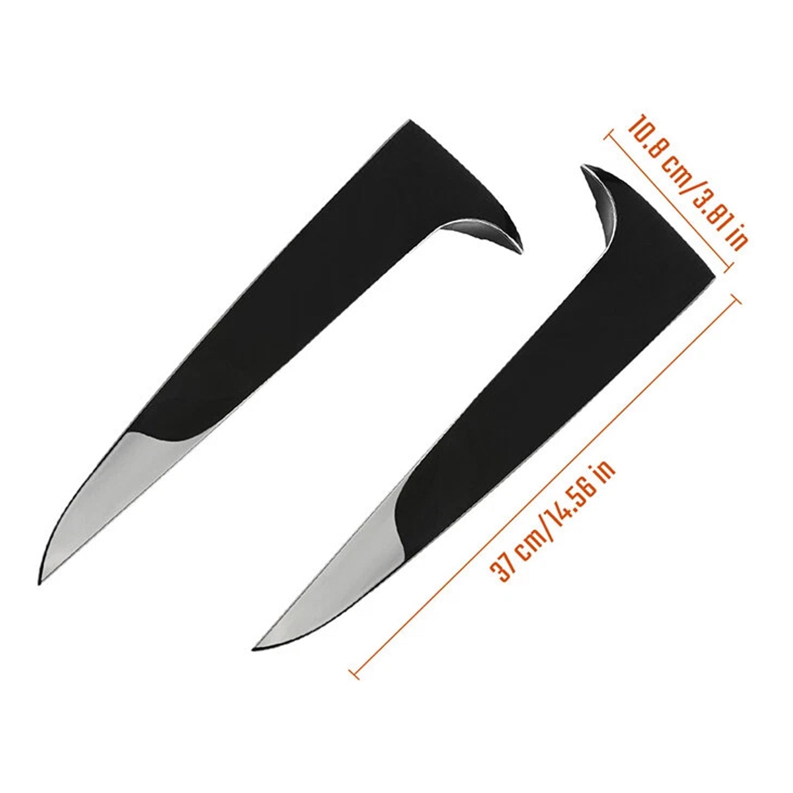 2011-2017 BMW X3 F25 Gloss Black Pair Rear Window Side Wing Spoiler