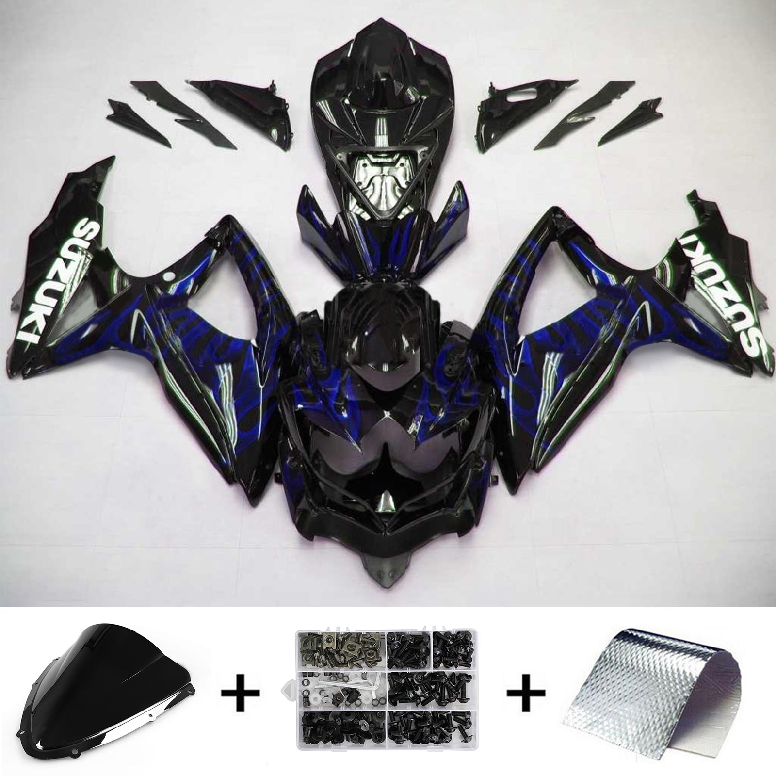 Suzuki GSXR 600/750 2008-2010 K8 Fairing Kit Bodywork Plastic ABS