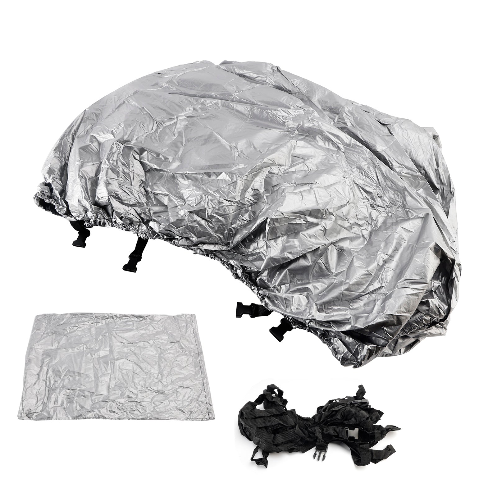 Universal Waterproof Duty Boat Cover 16-18Ft Silver For Fishing Boat Shelter